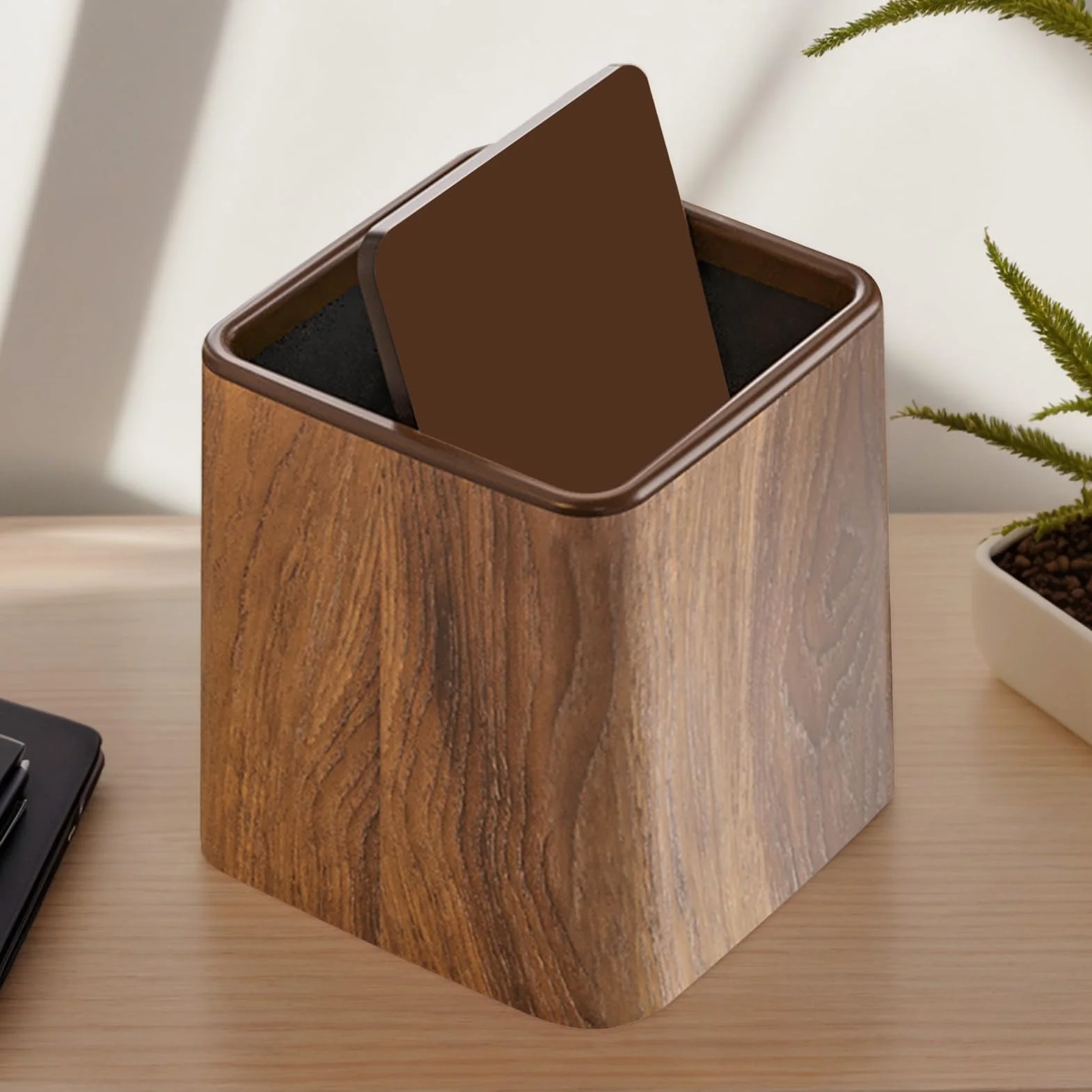 Poubelle de Bureau Table - Mini Corbeille Durable Forme Élégante Structure Solide pour Chambre Maison Salle Étude Cuisine