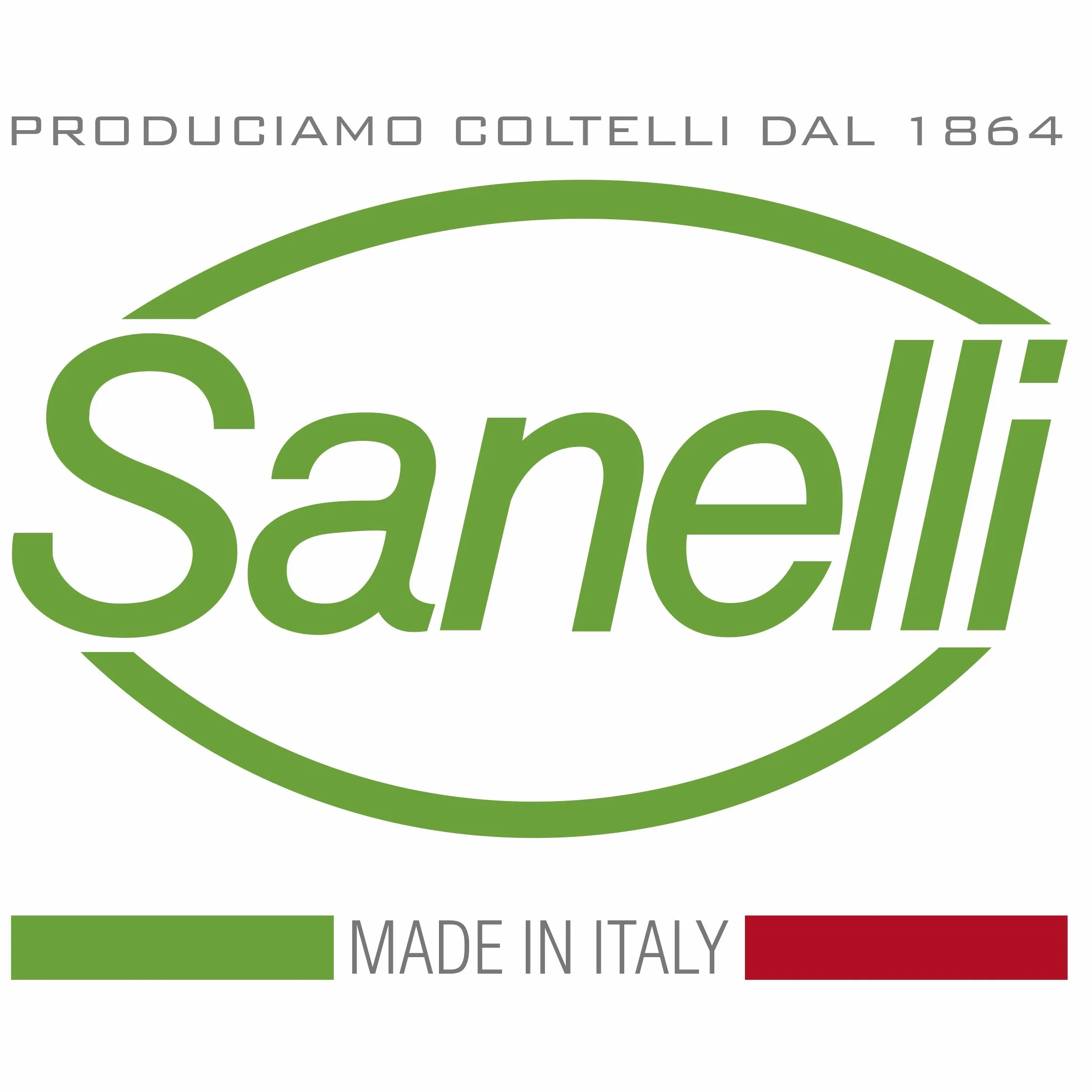 Sanelli Ligne Premana Professional Couteau Jambon 24 cm Acier Inoxydable Vert Rouge