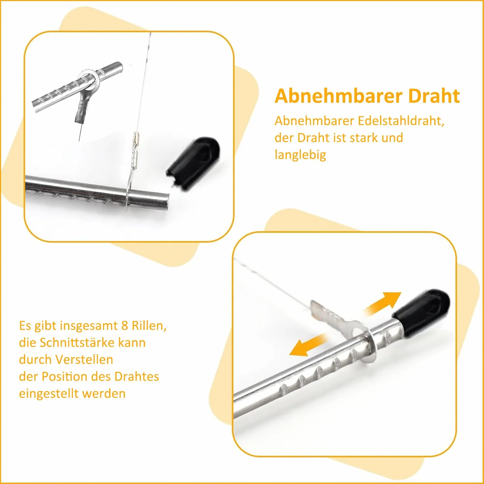 Coupe-gâteau Professionnel Acier Inoxydable 32 cm Réglable en hauteur