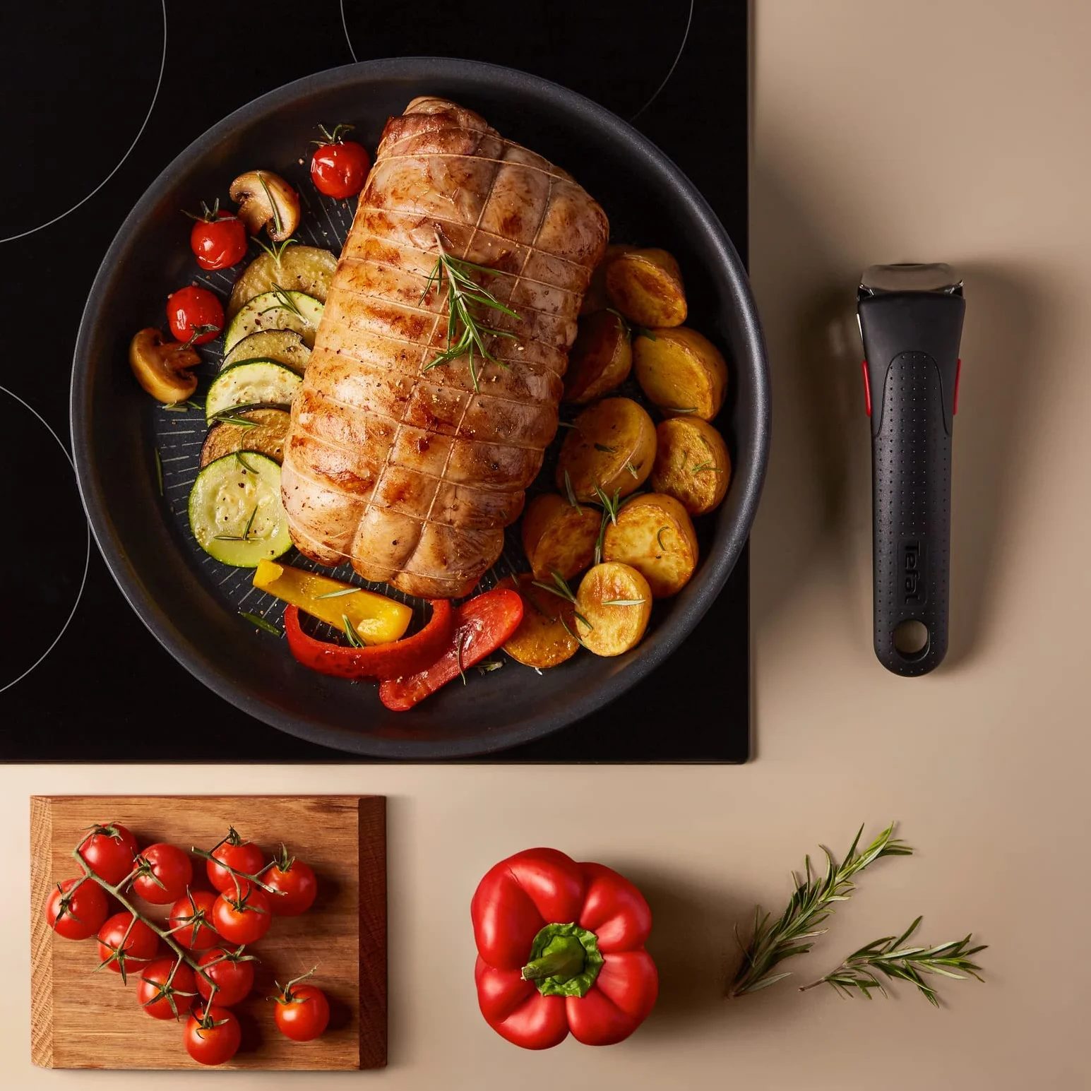 Tefal Ingenio Poêle 26 cm Induction Revêtement antiadhésif Empilable Fabriqué en France