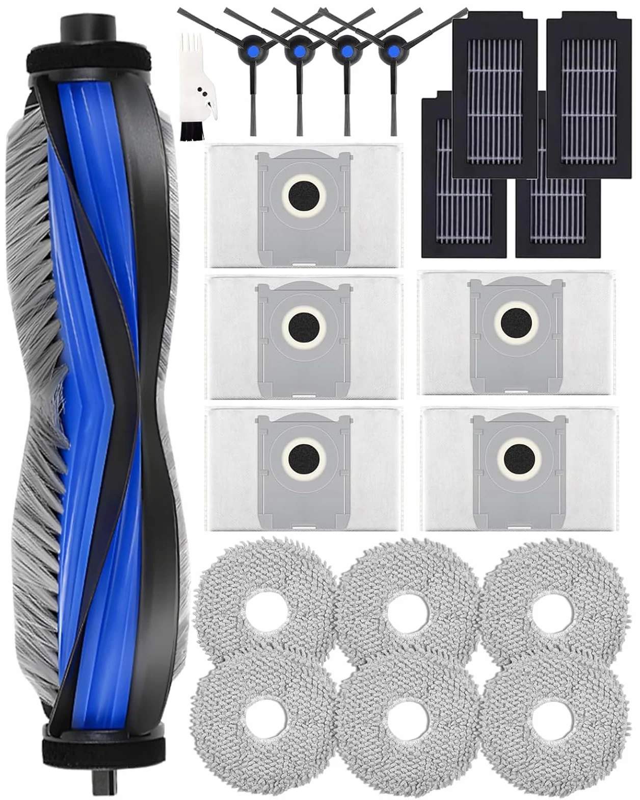 Accessoire Ecovacs Deebot T50 PRO OMNI Gen2 Aspirateur Brosse Principale Brosses Latérales Lingettes Filtres Sacs