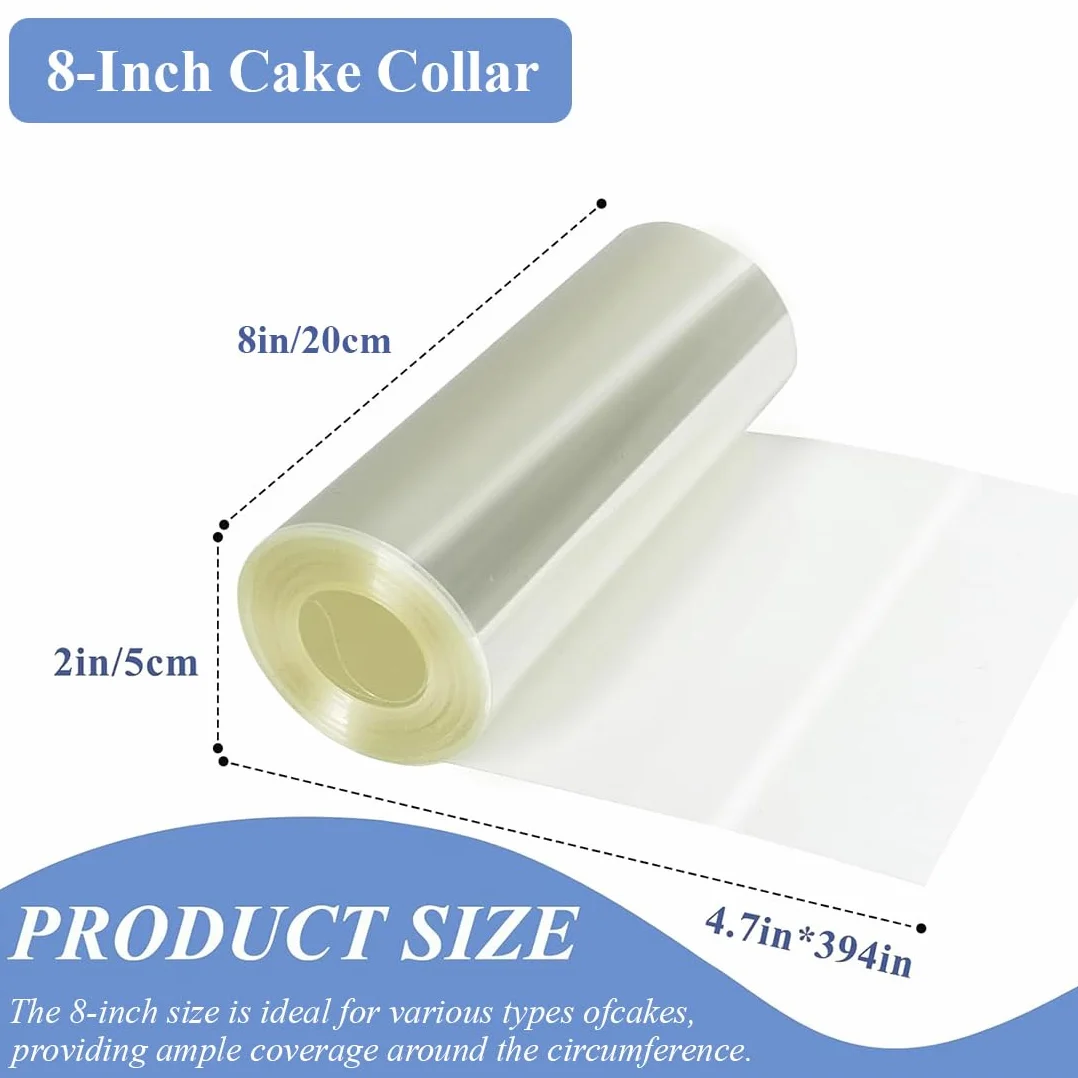 Rhodoid Patisserie Rouleaux Transparent 20cm x 10m Feuille Acétate Réutilisable pour Gâteaux