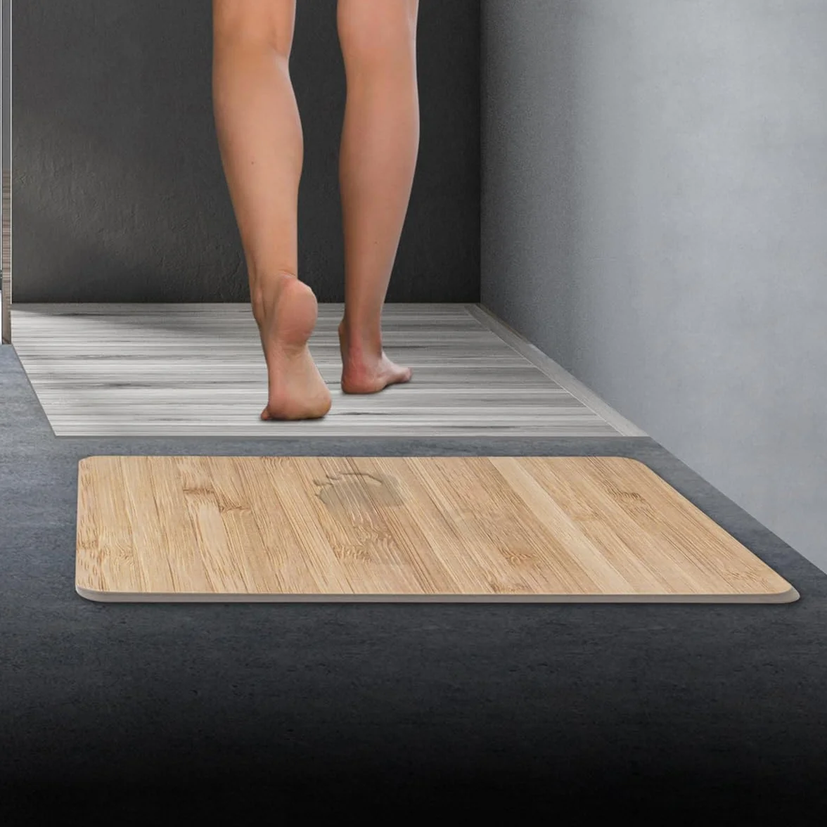 Tapis diatomite 39x60cm Effet Bambou