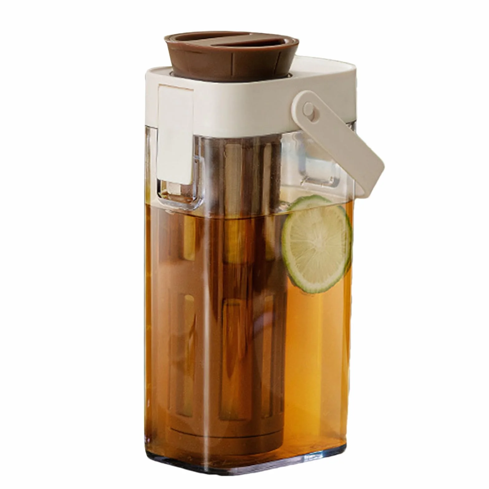 Infusion froide Cafetière Machine à café Porte-gobelet Jar Sturdy Poignée Couvercle sécurisé