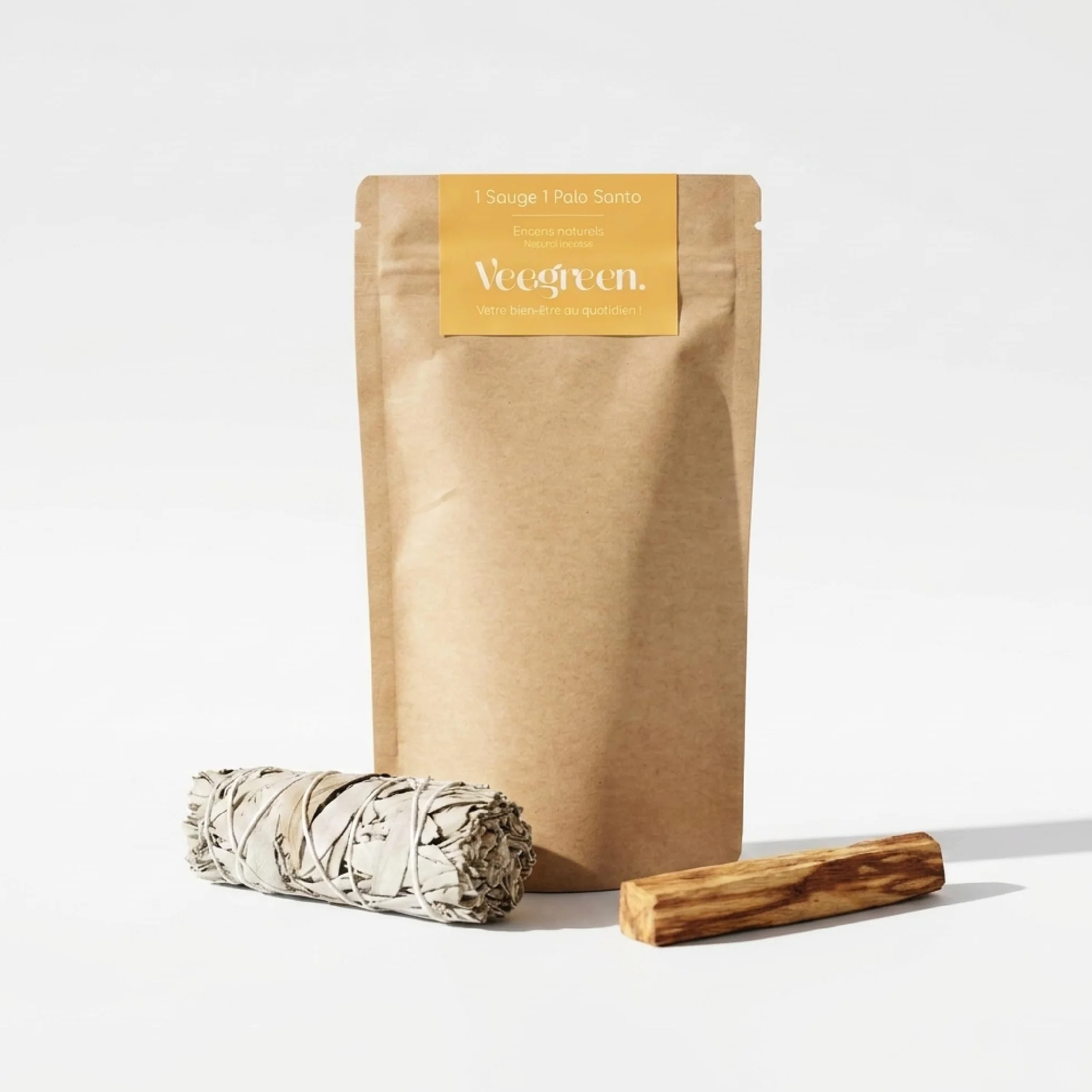 Coffret Sauge Blanche Purification Palo Santo Stick Encens Naturel Méditation Bougie Rituels 1 Sauge Blanche 1 Palo Santo