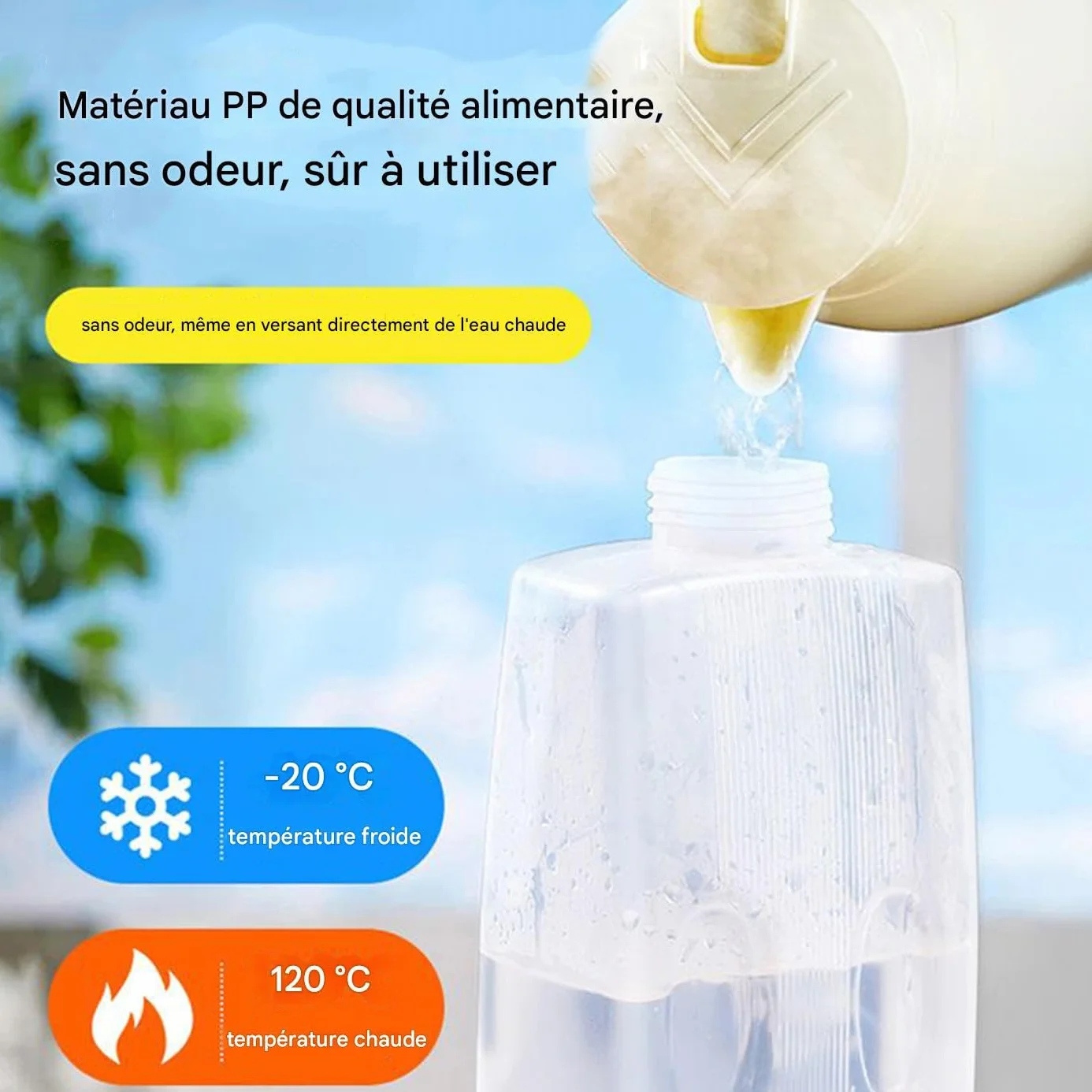 Bouteille Vide pour Jus 2 Litres Anti-Fuite Distributeur de Boissons Rafraîchissant
