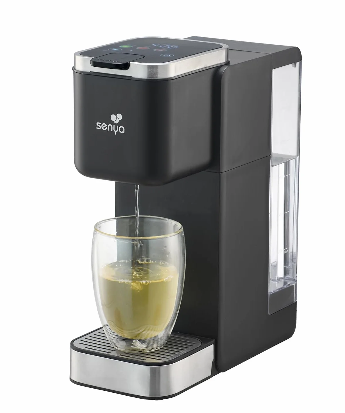 SENYA Machine à thé Tea Time Pro 1,2 L 1000W Écran tactile Détartrage automatique
