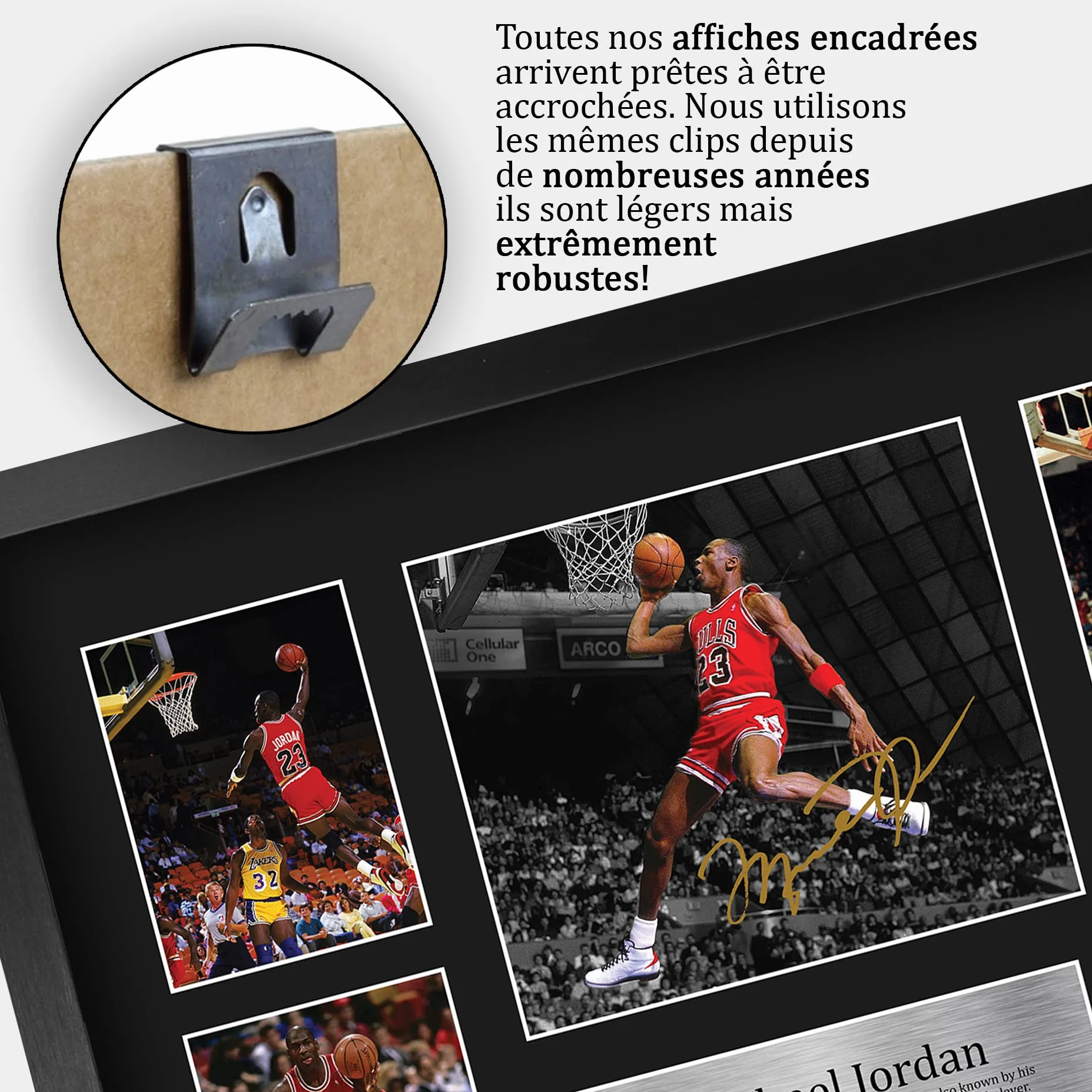 Michael Jordan Chicago Bulls Photo Autographe Signée A3 Encadré Cadeaux Basket-ball