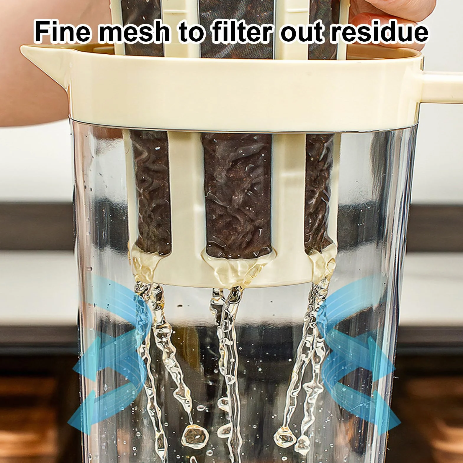 Générique Cold Brew Coffee Maker Acier Inoxydable Filtre 350 Mailles Thé Glacé