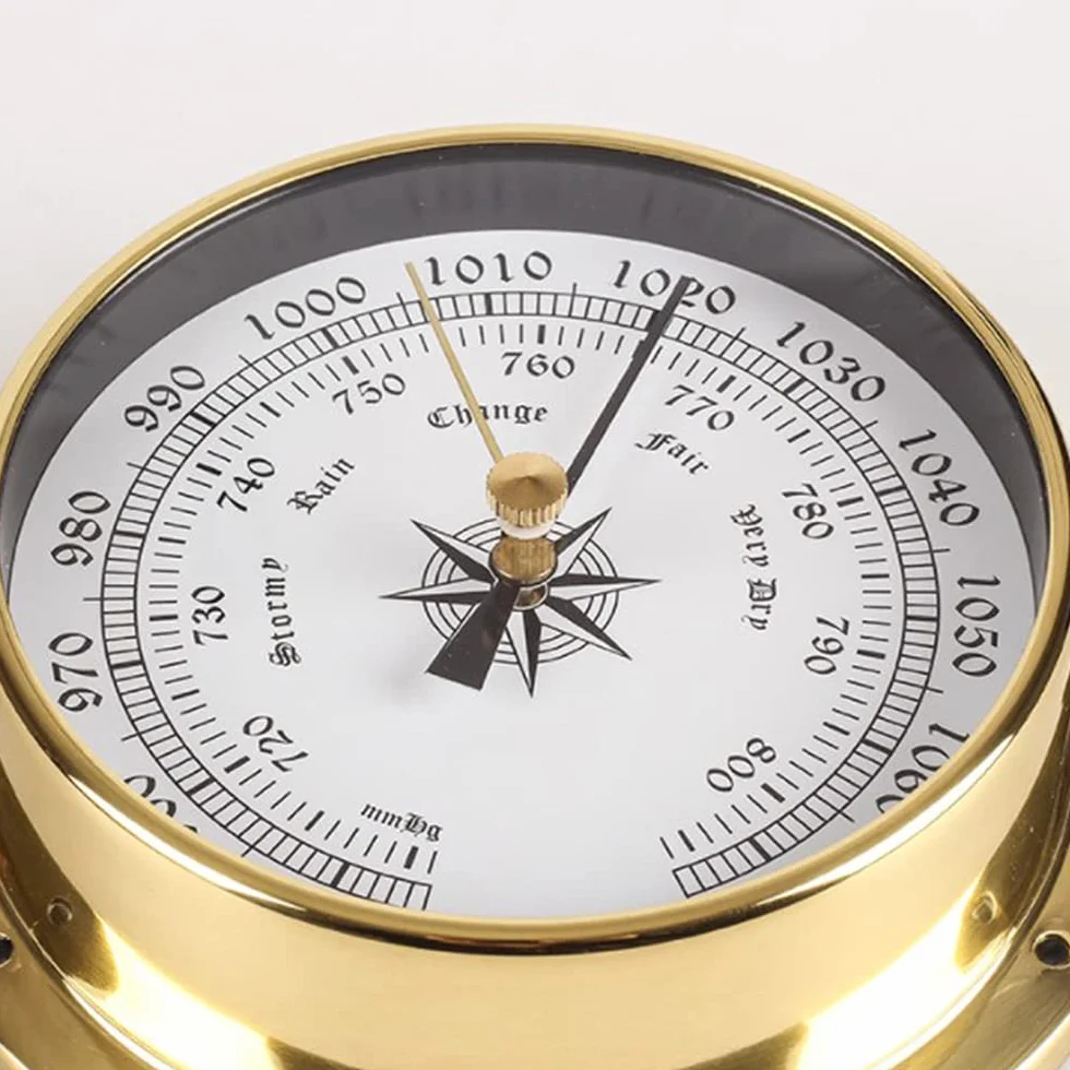 Horloge de Marée Cuivre 115 mm Bateau Station Météo Suspendu