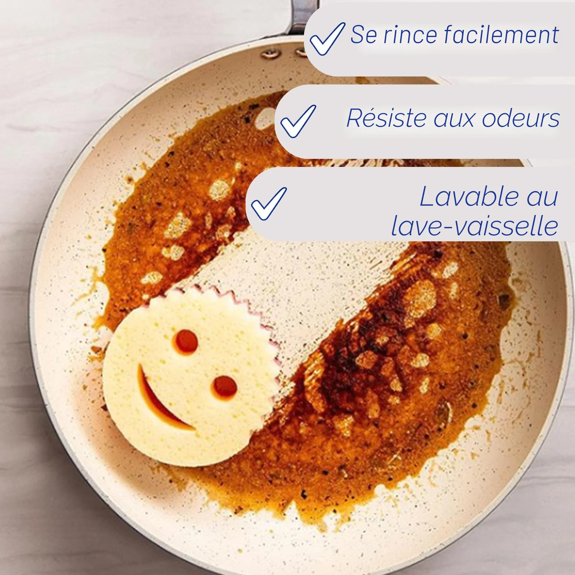 Scrub Daddy Scrub Mommy Lot 3 Éponges Cuisine Double Face Changeant Texture