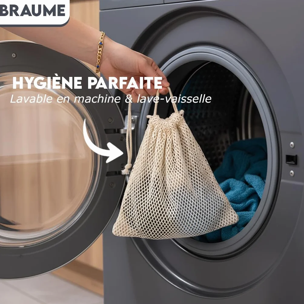 Lot de 4 Éponges Lavables Réutilisables Ne Rayent Pas Ultra Efficaces Séchage Rapide