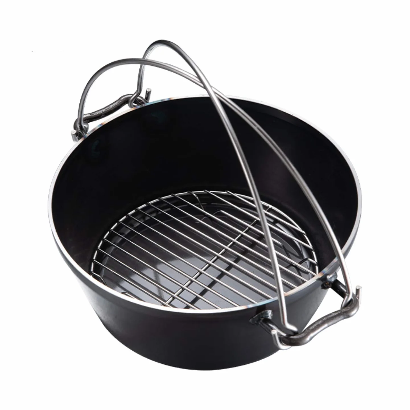 Campingmoon Grille de cuisson ronde en acier inoxydable 21 cm pour four hollandais