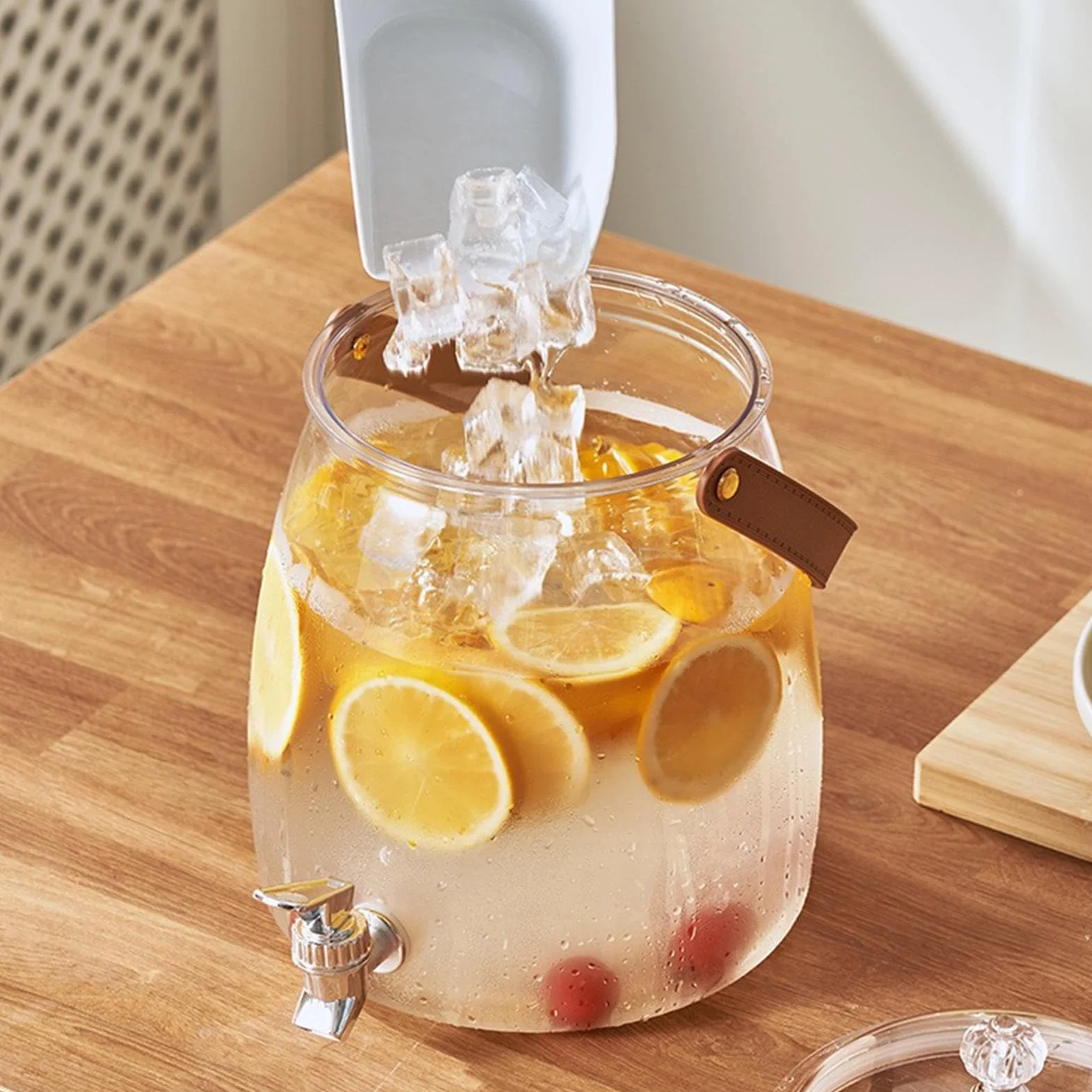 Distributeur de boisson 3 l en verre avec robinet pour boissons froides