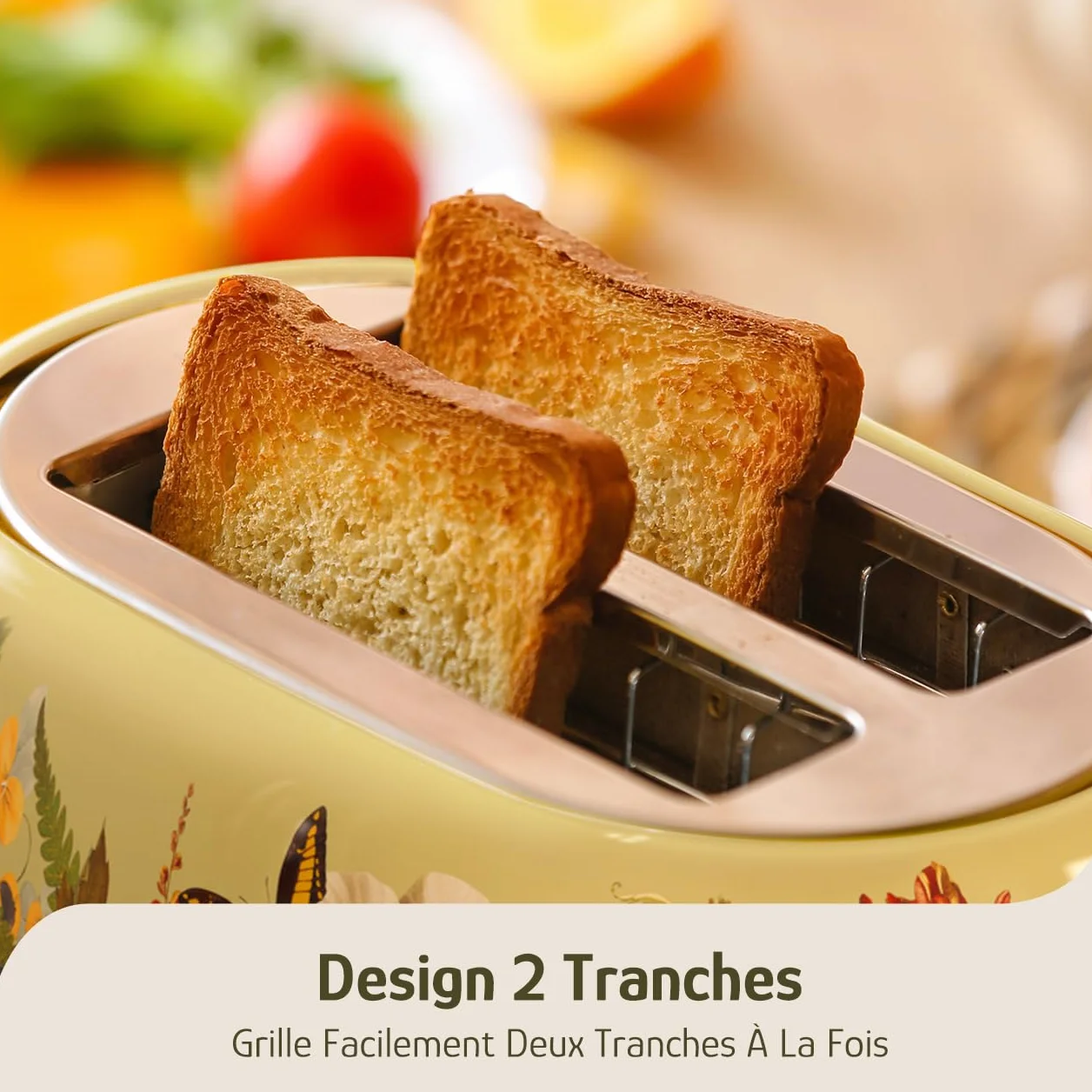 Hazel Quinn X Eduardo Recife Ensemble Bouilloire Grille Pain, Bouilloire Electrique 1,7 L 2200 W, Grille Pain Double Fente 815W, Acier Inoxydable, Sans BPA, Sans Fil