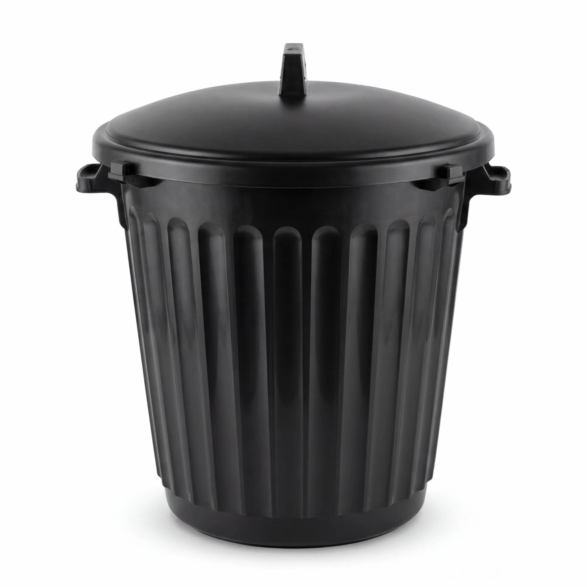 BigDean Poubelle 80 L diamètre 55 cm couvercle refermable