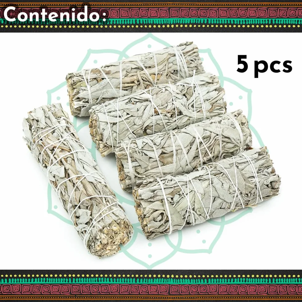 Sauge Blanche 10 cm Purification à Bruler Premium – 100% Naturelle pour Rituels Énergétiques et Harmonisation