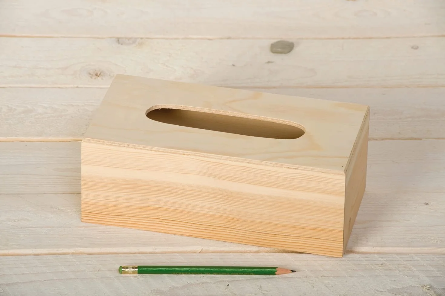 Artemio VIMOU Boîte à Mouchoirs Bois Beige 25 x 13 x 9 cm