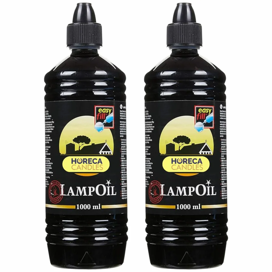 HC Huile pour Lampes et Bougies 2L Cire Liquide Longue Durée Sans Fumée ni Odeur Paraffine Pure