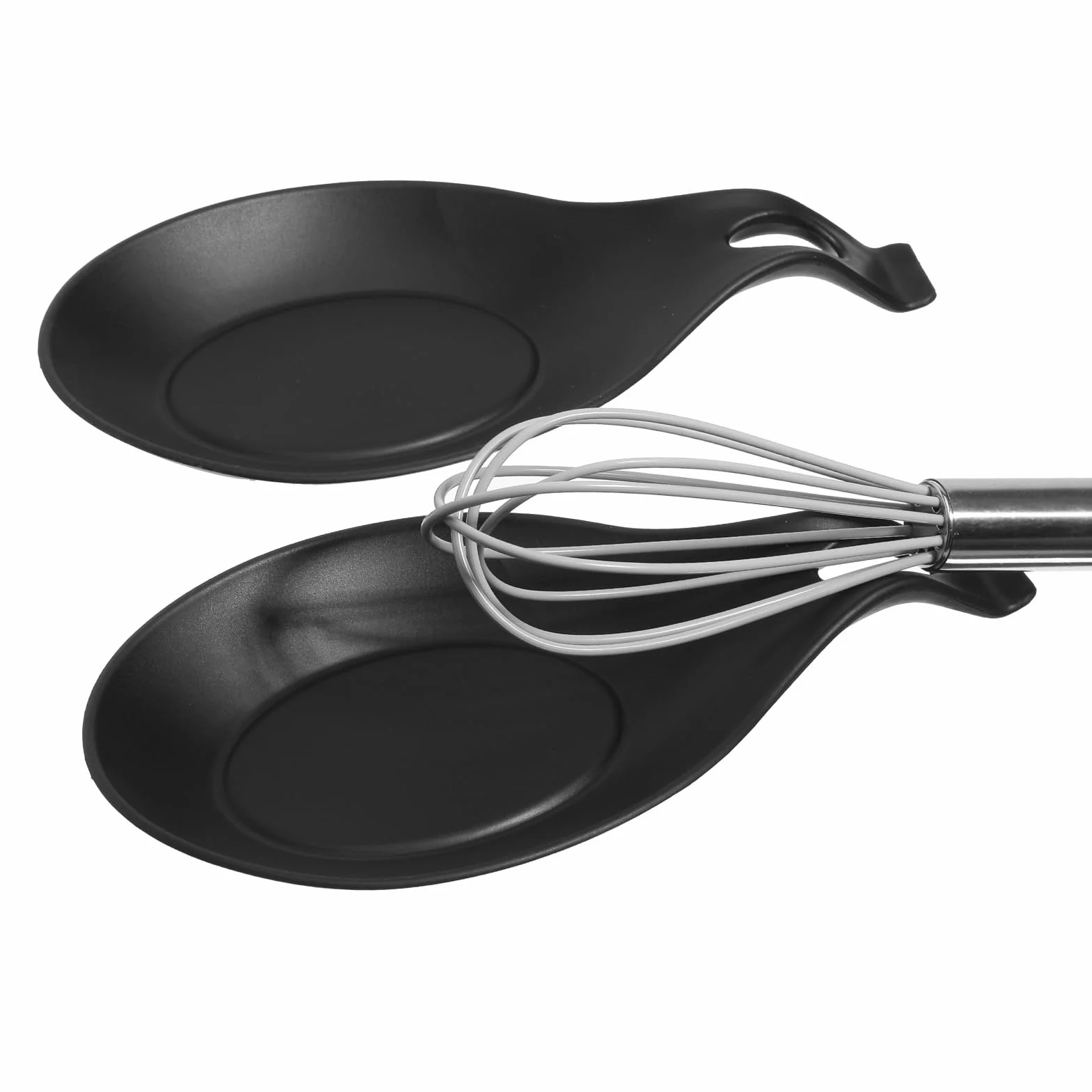 Support de cuillère en silicone 2 pièces résistant à la chaleur réutilisable
