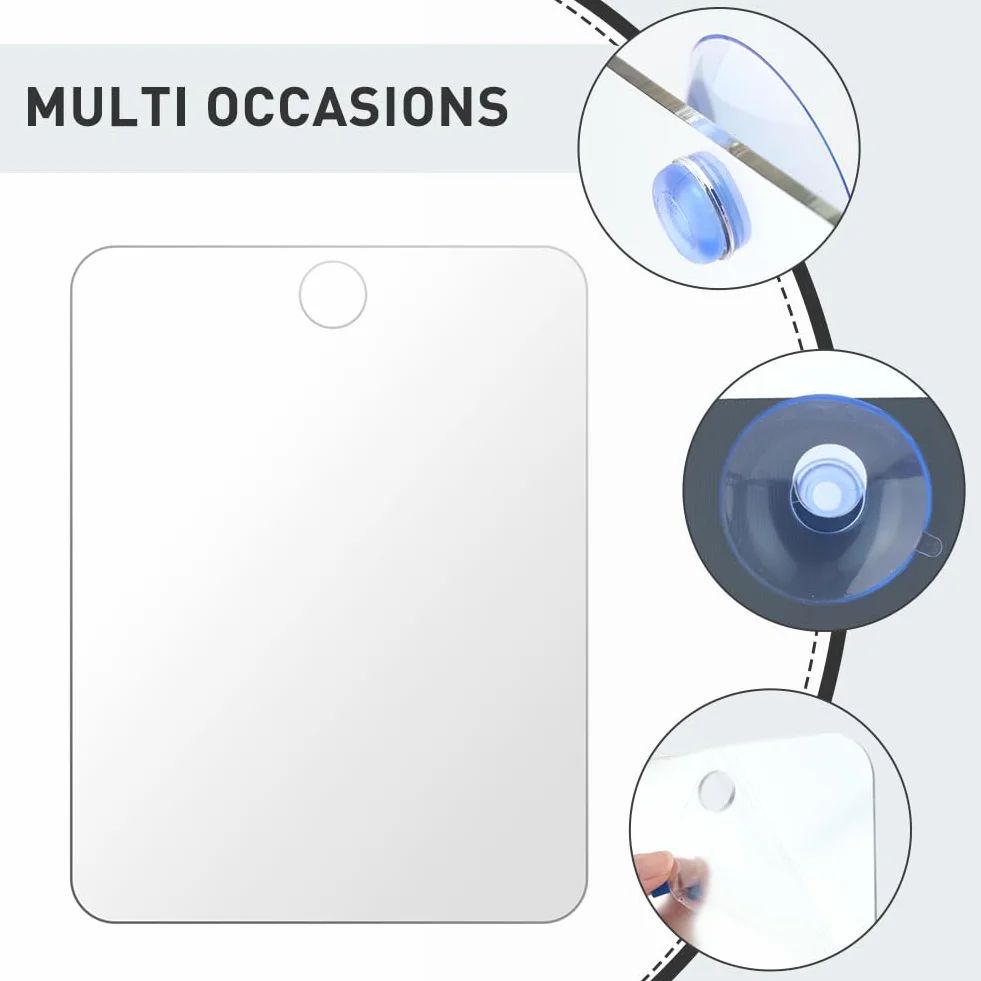 Miroir de douche antibuée portable pour rasage et maquillage de voyage