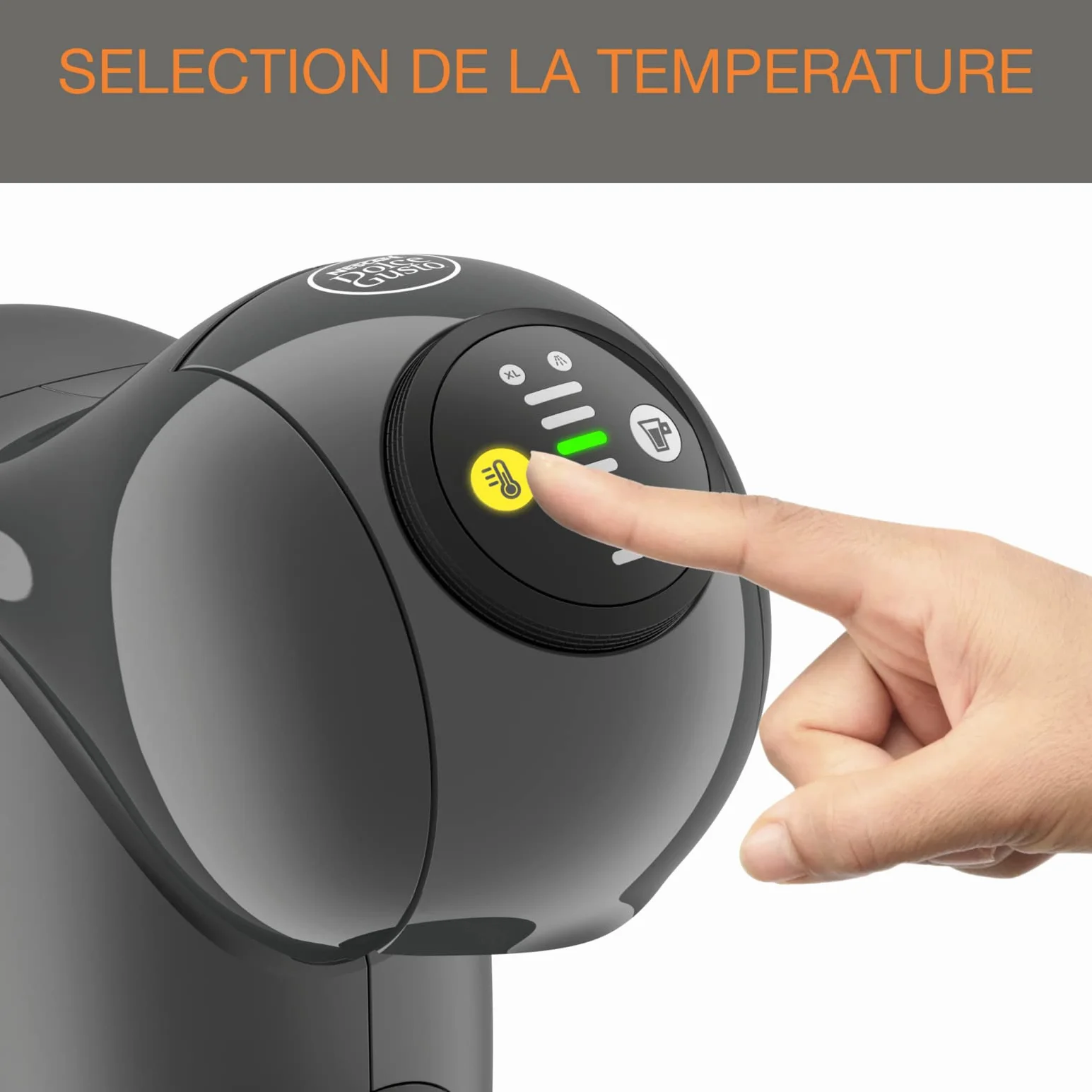 Krups Genio S KP243B10 Nescafé Dolce Gusto Machine à café dosettes multi-boissons, 0,8 L, Arrêt automatique