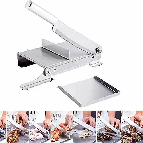 Coupe-viande professionnel acier inoxydable guillotine poulet canard poisson agneau équipement boucher