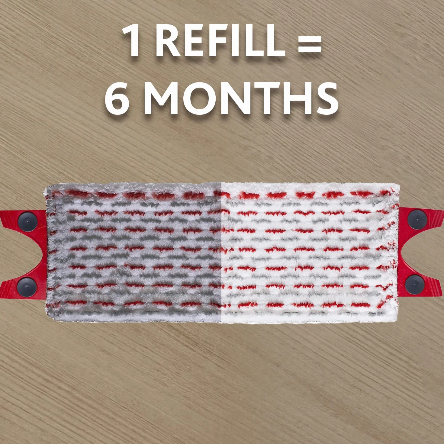 Vileda UltraMax 2en1 Serpillière Microfibre Nettoyeur Sol Performant Fibres Rouges Grises Balai Plat 1.2 Spray