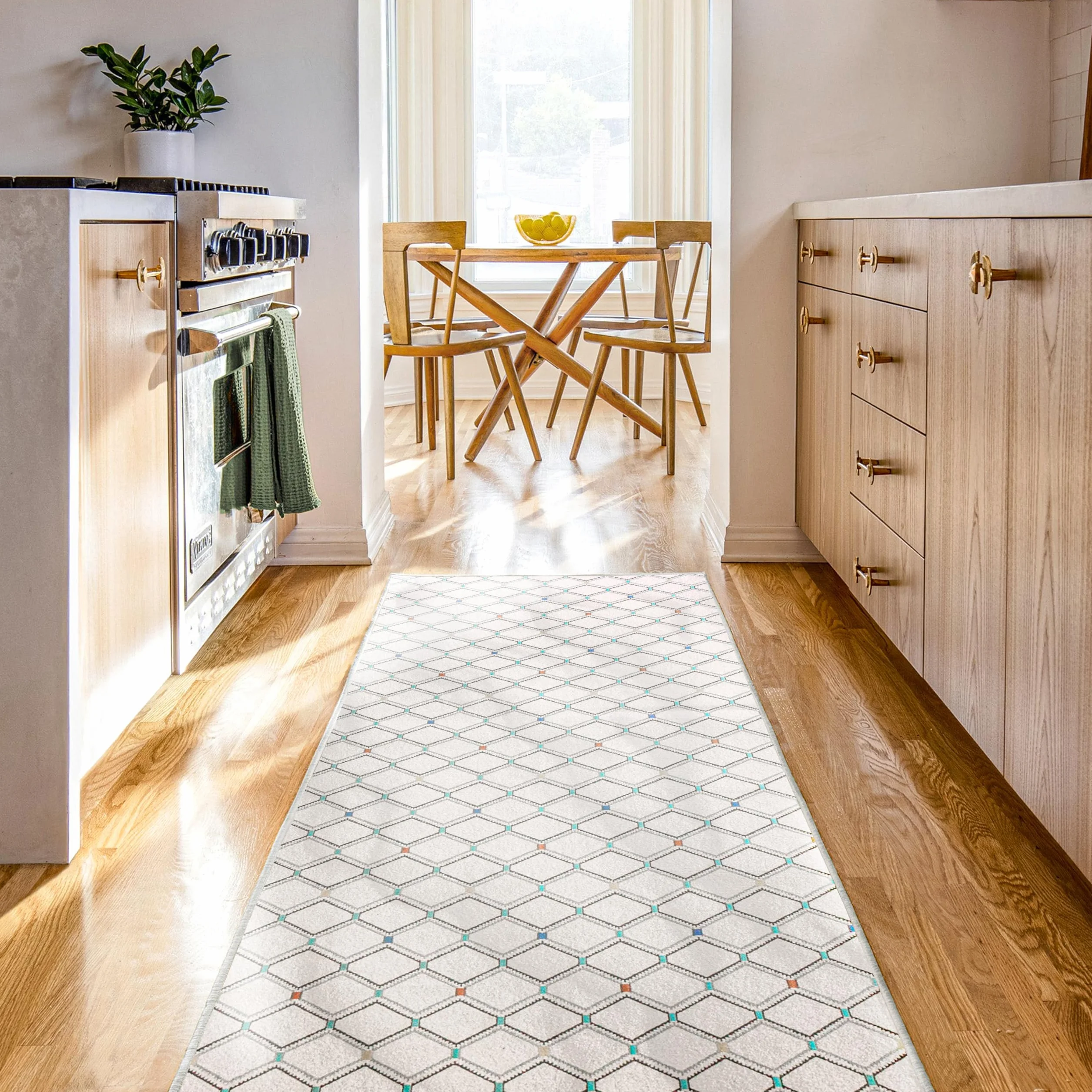 Björn&Schiller Tapis de Couloir 60 x 180 cm, antidérapant, Beige