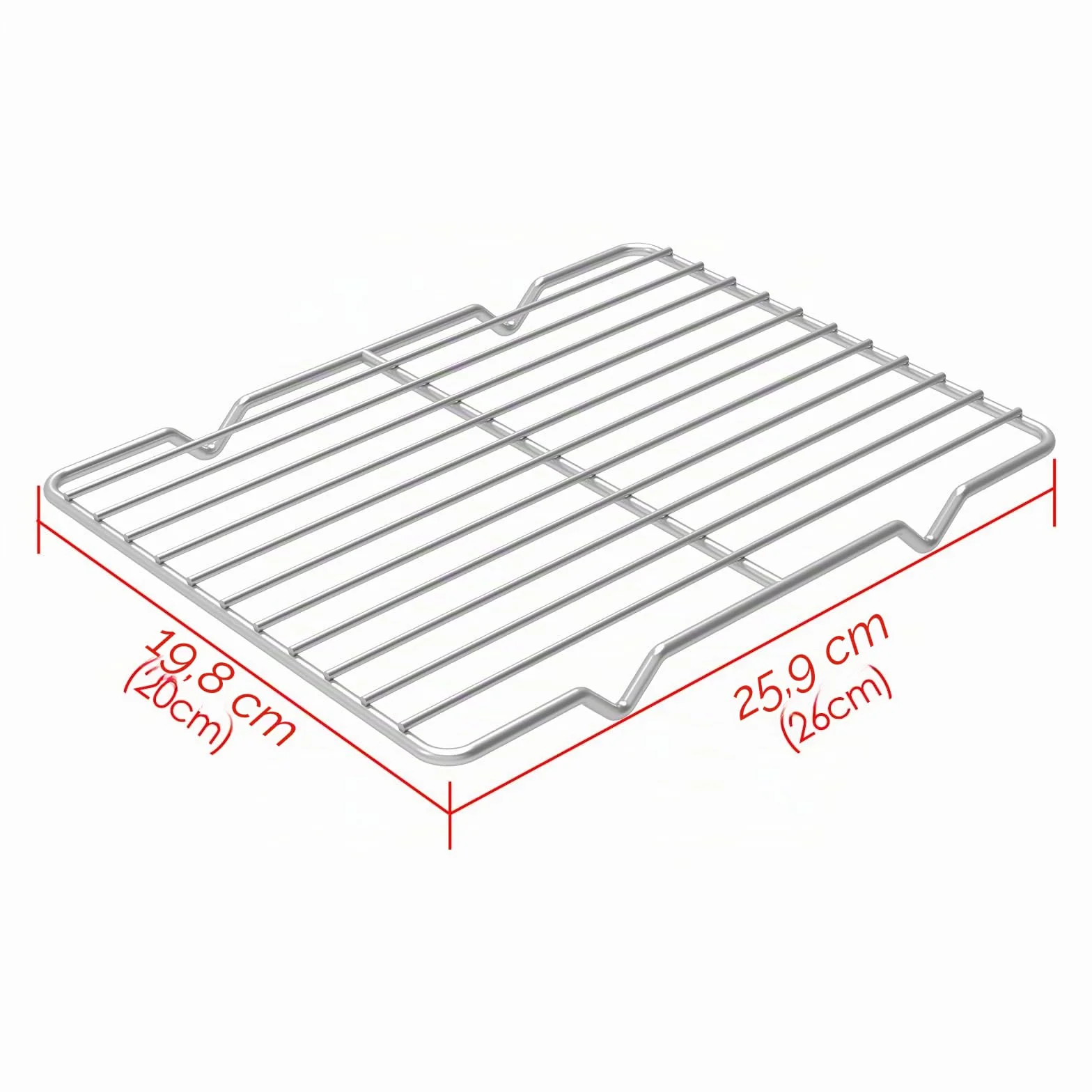 Grilles de refroidissement métalliques en acier inoxydable 7,8'' x 10,2'' Lot de 2