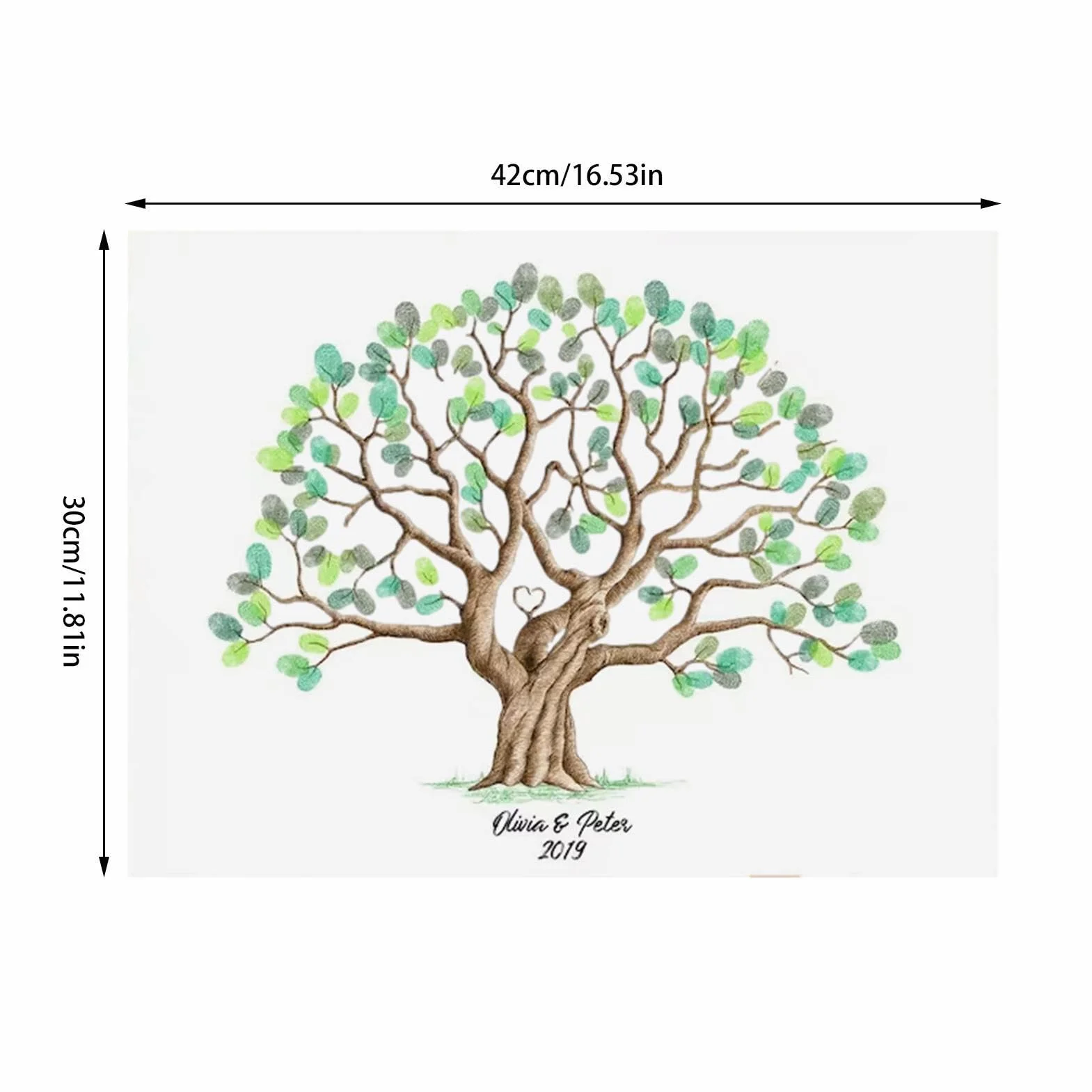 Arbre Empreinte Toile Livre d'or Créatif Décoration Maison Mariage Événements
