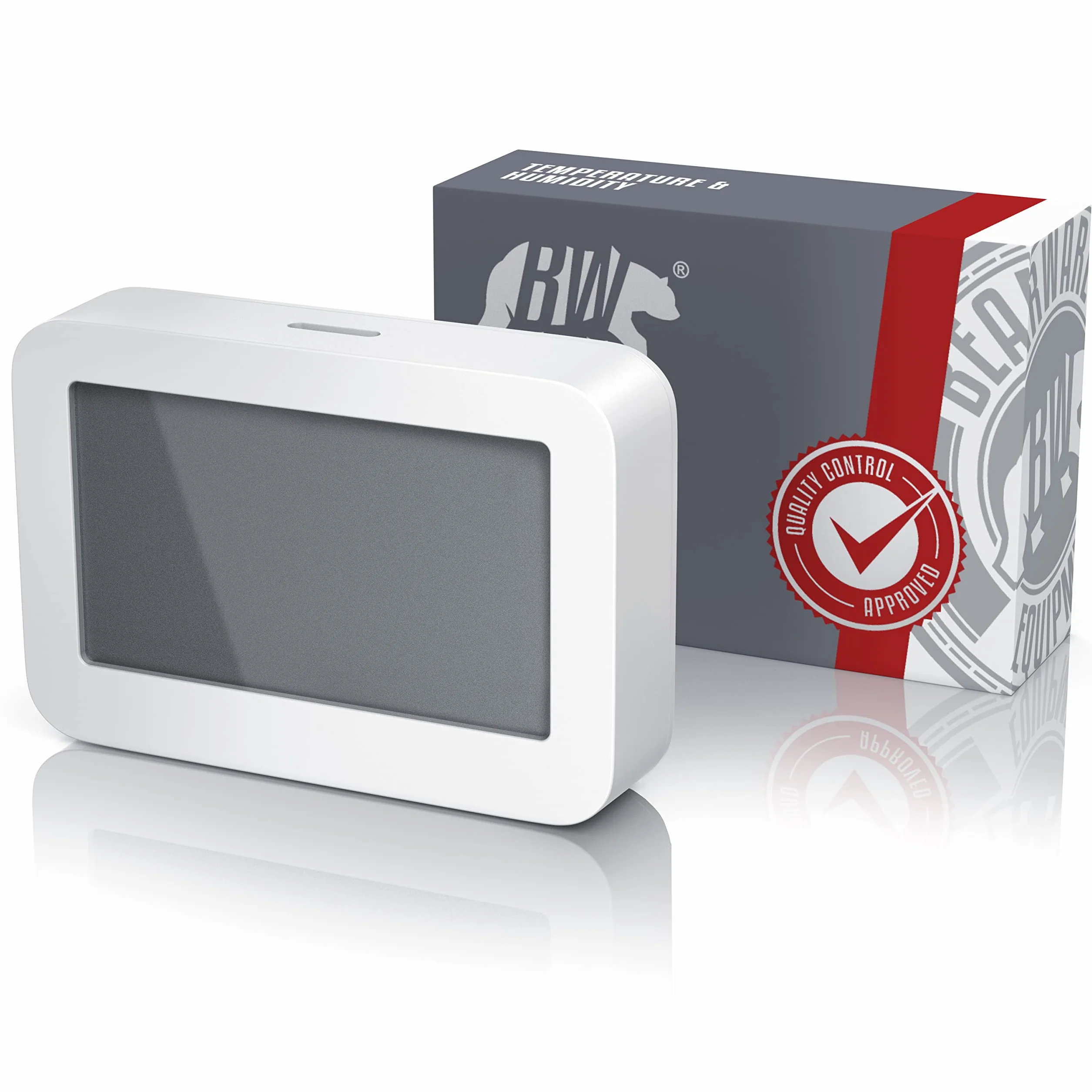 Thermomètre hygromètre digital d'intérieur, température et humidité, affichage LCD, blanc