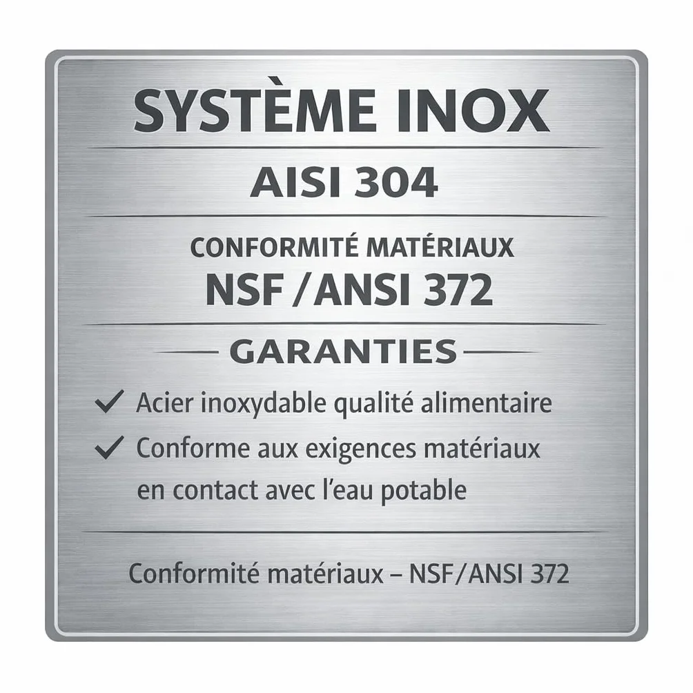 Robinet en Acier Inoxydable Avec Jauge de Niveau d'Eau 7" Compatible Système de Filtration Berkey Doulton Berkefeld