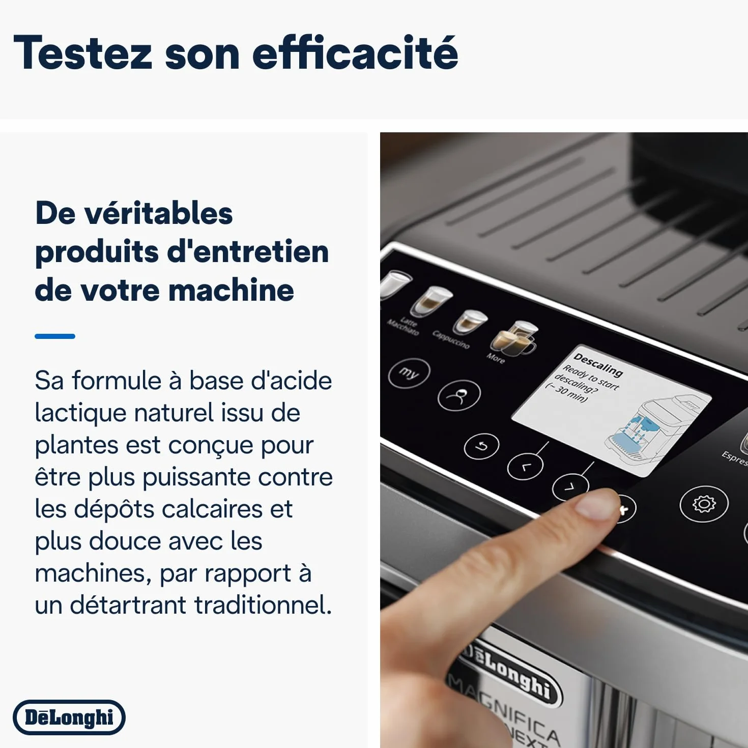 De'Longhi EcoDecalk Mini DLSC200 Anticalcaire Nokalk Machine à Café 2 x 100 ml Marron