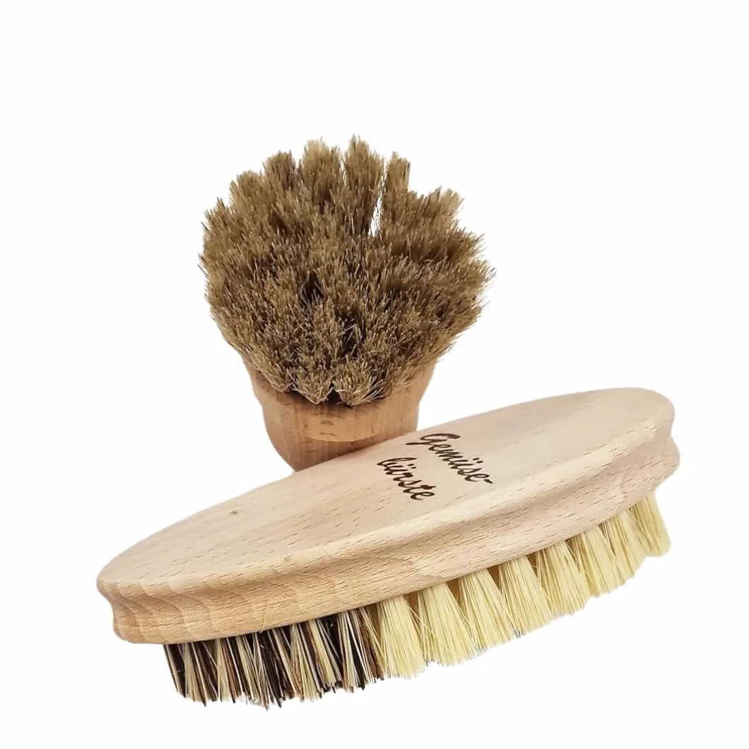 Brosses à légumes et champignons lot de 2 - 100 % naturel
