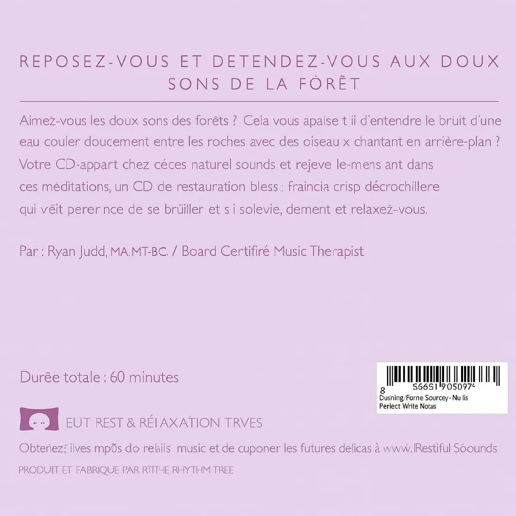 Sons apaisants de la forêt – Bruit blanc naturel pour soulager le stress et méditer