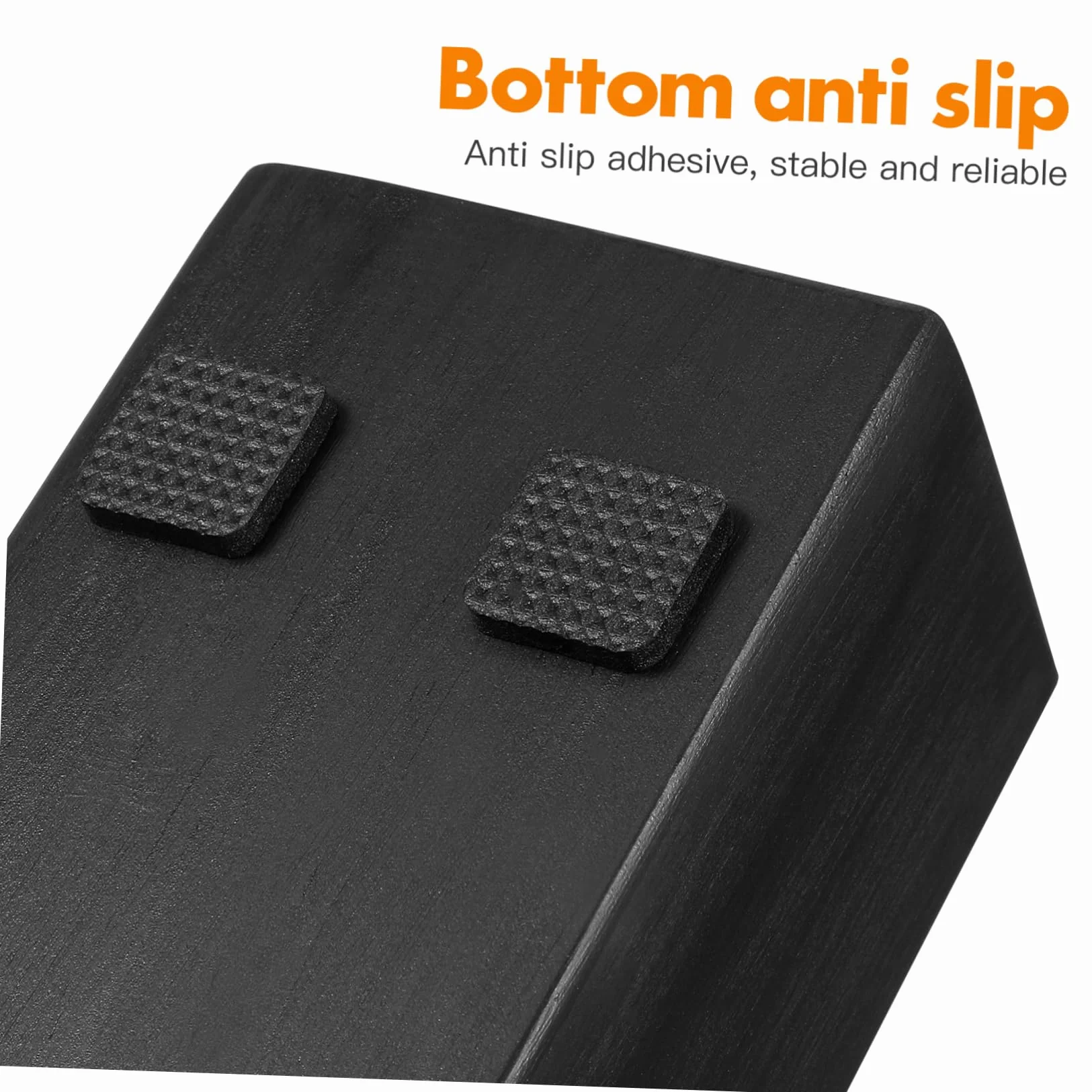 Support De Miroir En Bois Massif Antidérapant 9.84x2.95x2.68in Base De Miroir Sol Multi-Usage