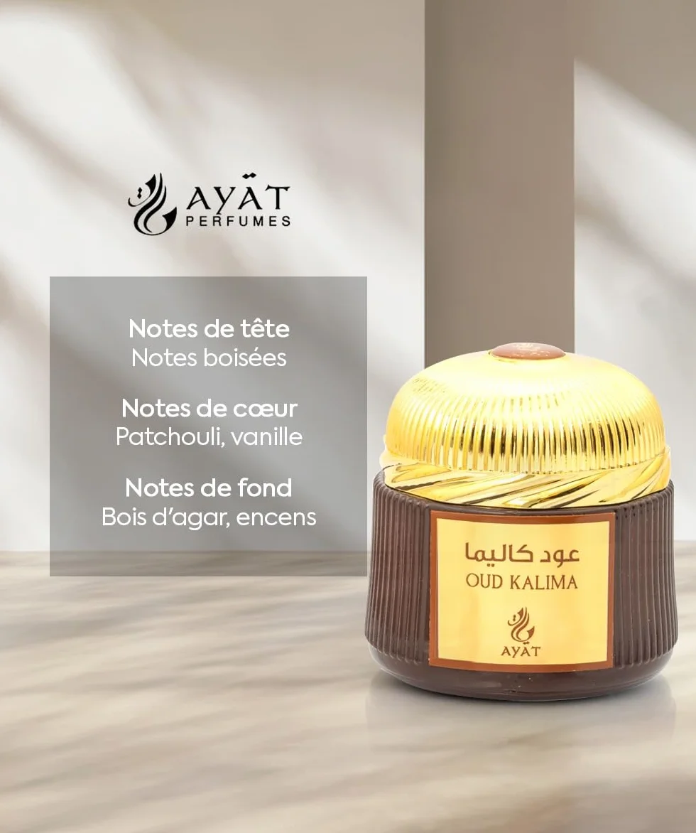 Encens Oriental Bakhoor Bakhour Parfum d'Ambiance Dubaï 70 g Oud Kalima