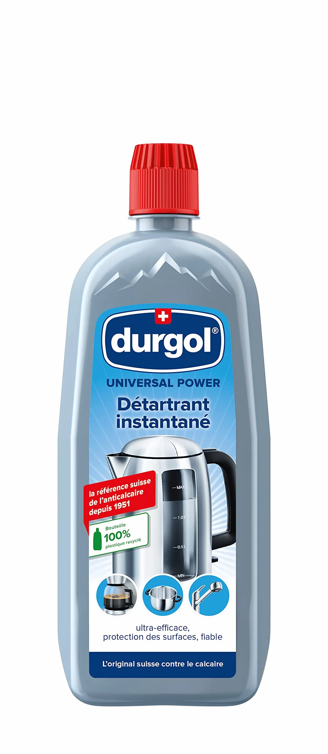 Durgol 115 Détartrant Spécial Anti Tous Objets de Ménage, 750 ml