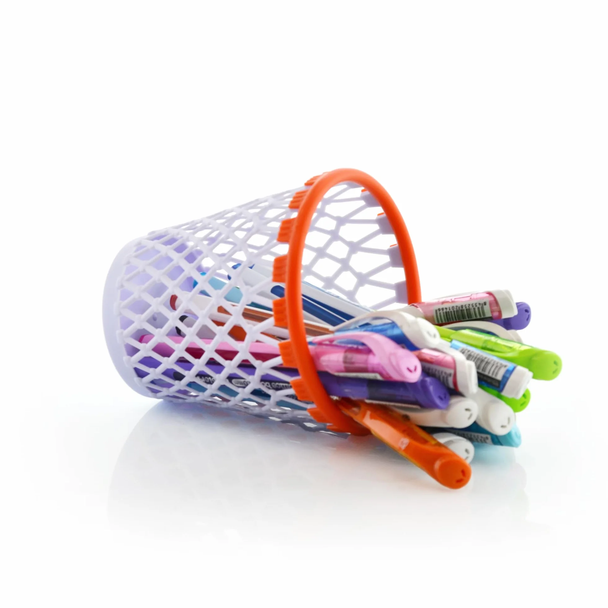 Poubelle Basket Lovers Lavable Résistante Recyclable Idéal pour Décorer Chambre avec Porte-crayons