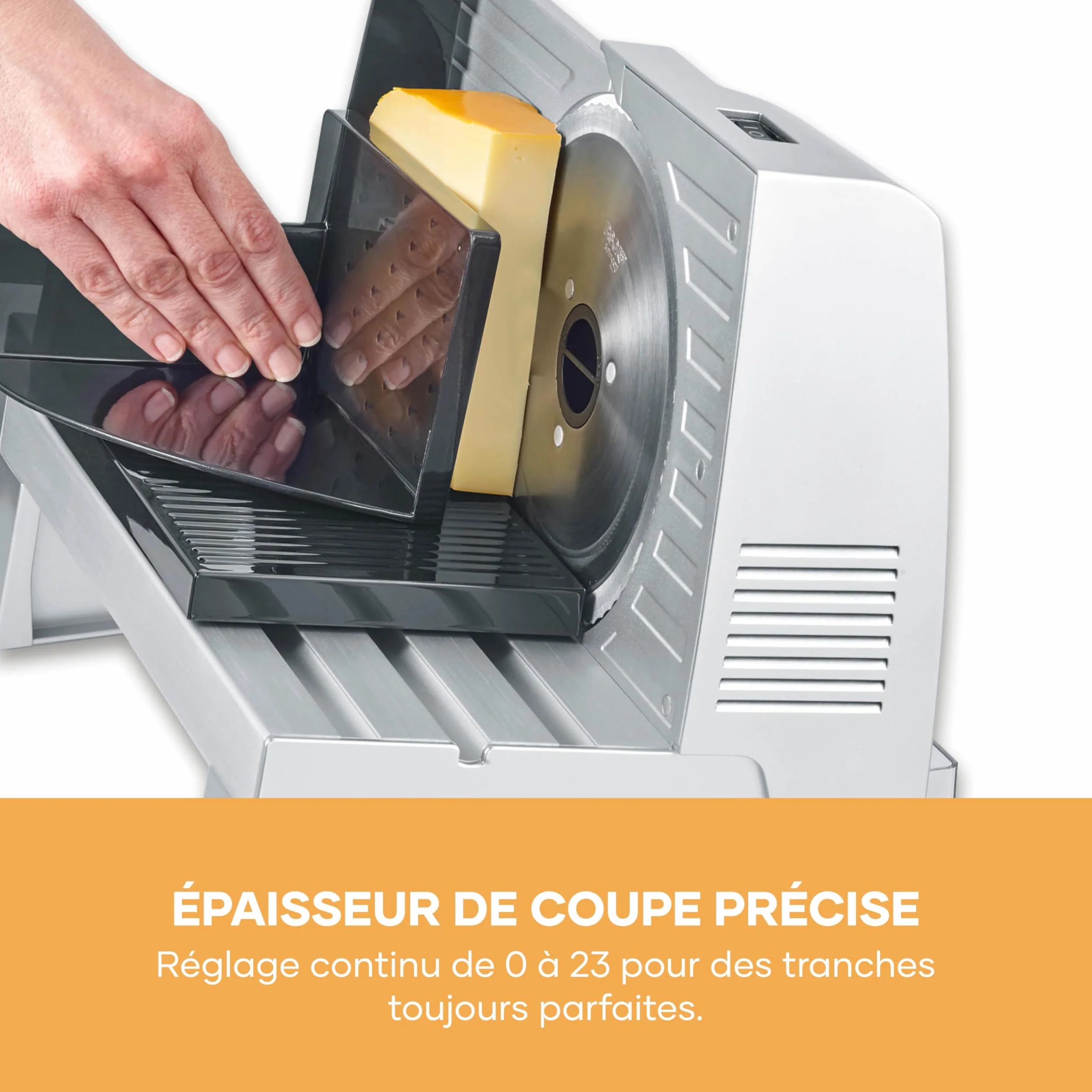 SEVERIN Trancheuse universelle 150 W, AS 3917, lame inox, gris/inox