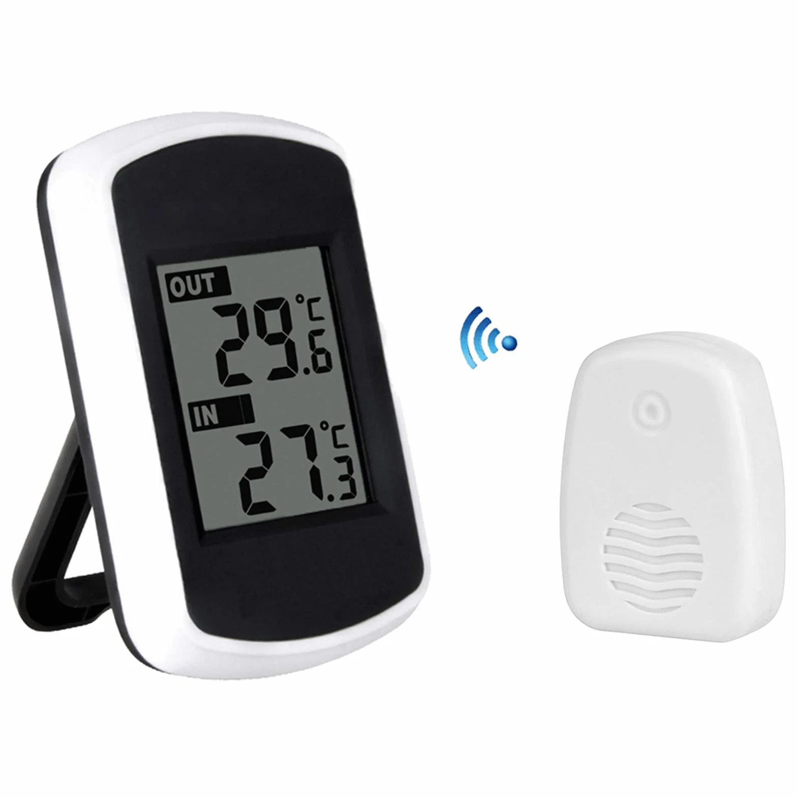 Station Météo Thermomètre Numérique sans Fil LCD Intérieur Extérieur Mesure Température