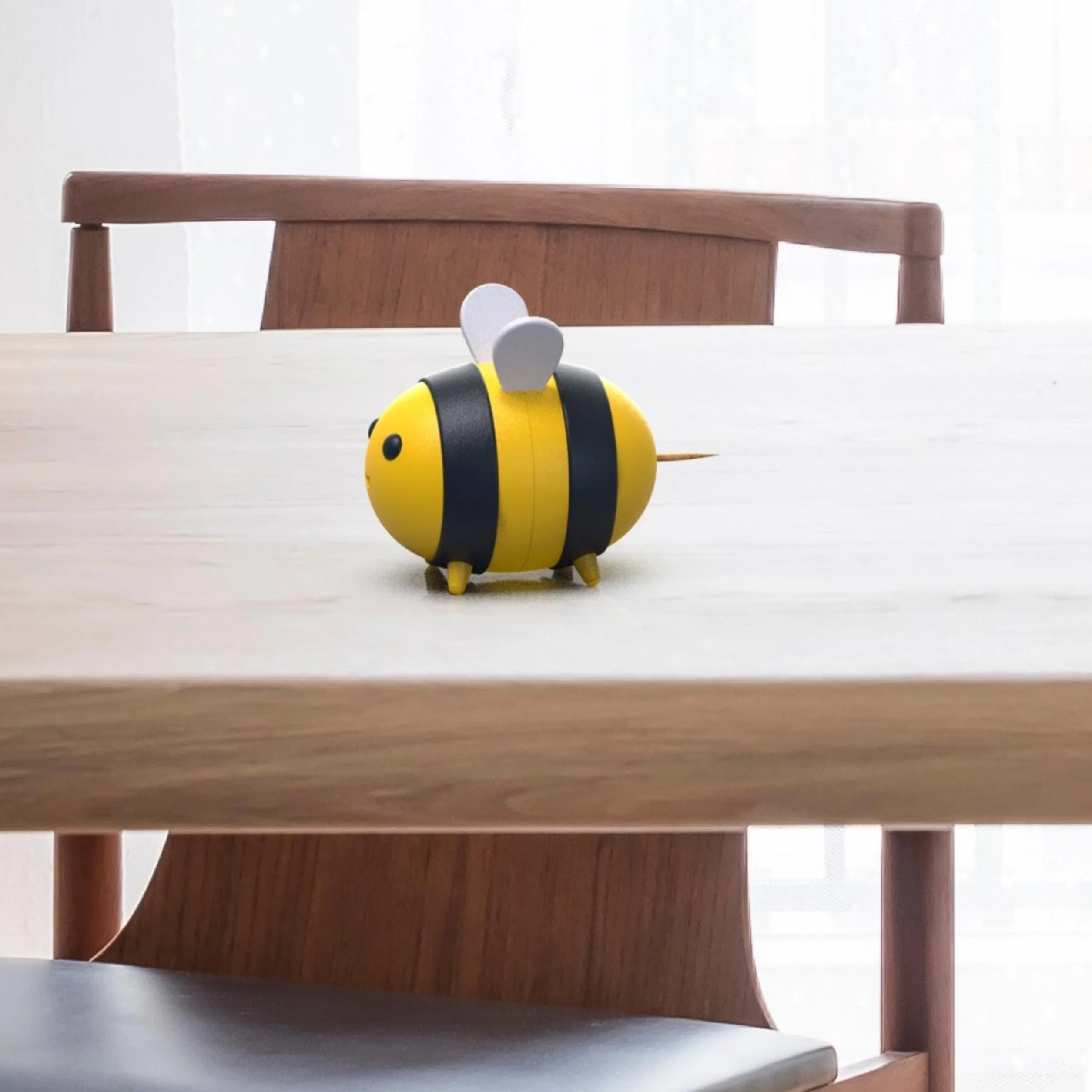 Winkee Distributeur de cure-dents en forme d'abeille, pour cure-dents standard 6 cm