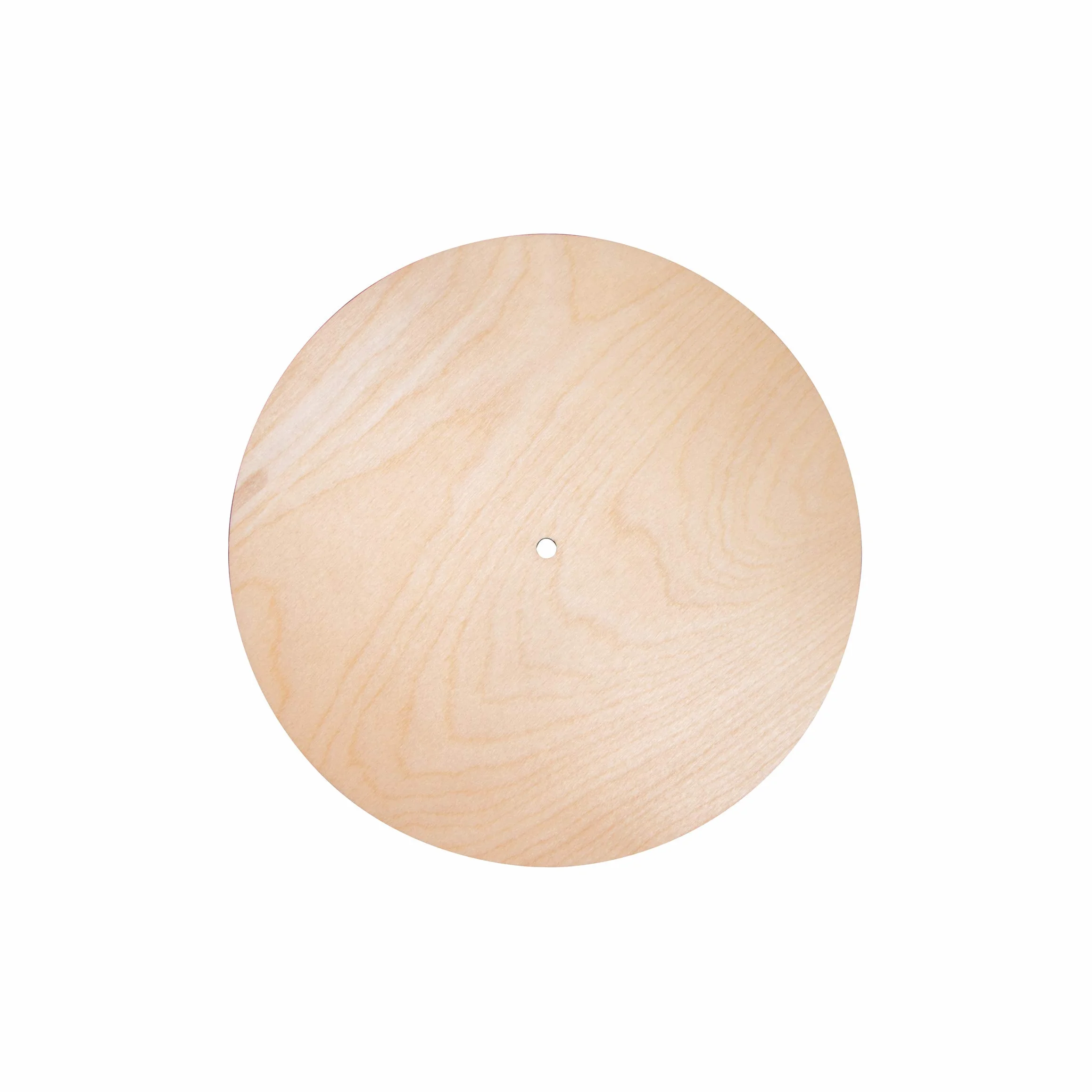 Rayher Disque en bois naturel ø 25cm épaisseur 6mm perçage 7,6mm horloge murale décoration