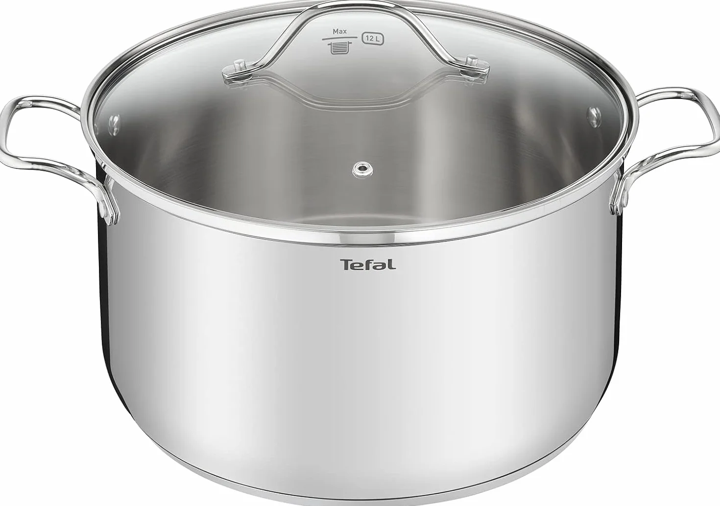 Tefal Intuition XL Marmite 36 cm 17.5 L Induction Acier inoxydable 18/10 Couvercle en verre