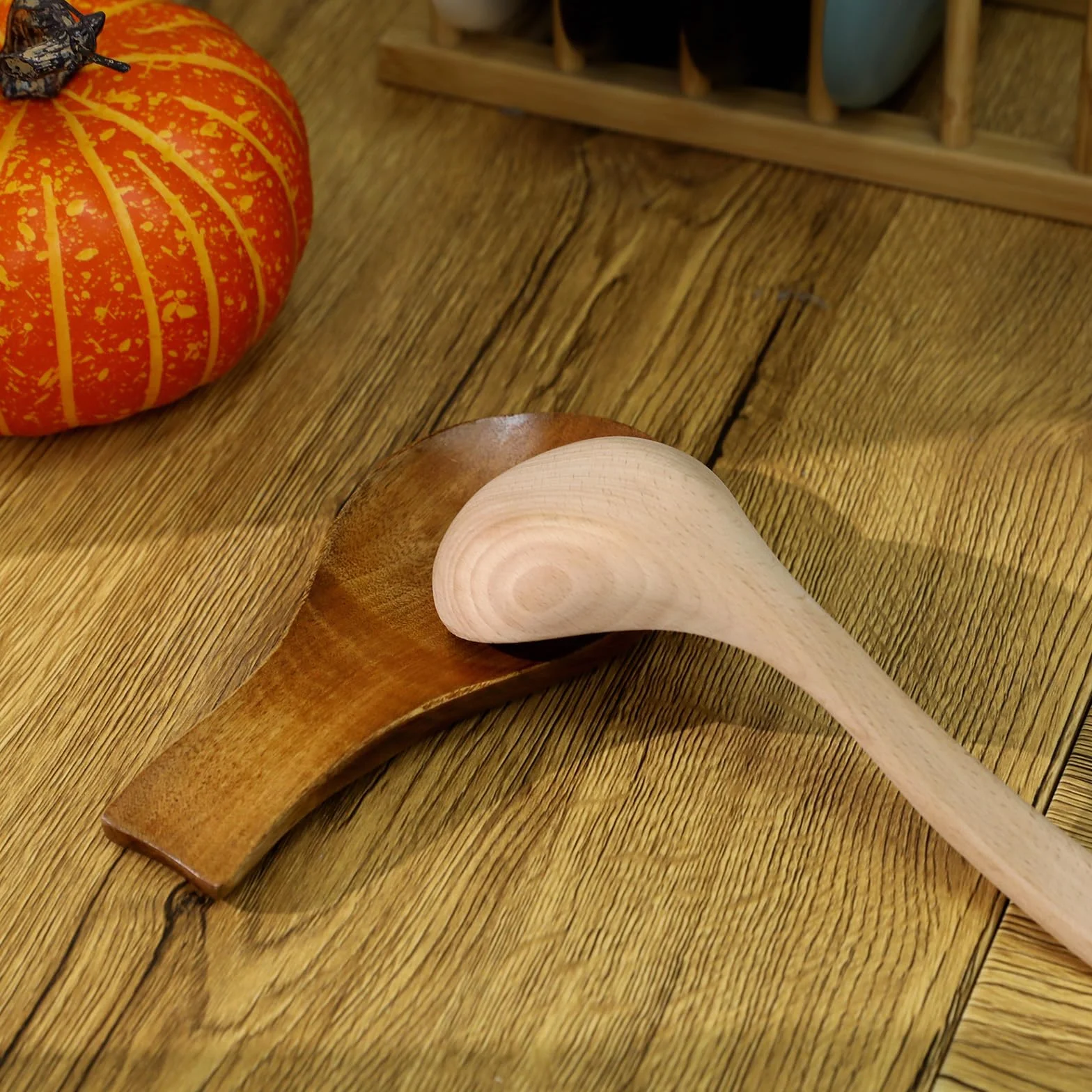 Repose cuillère en bois pour cuisine, ustensiles de cuisine longue
