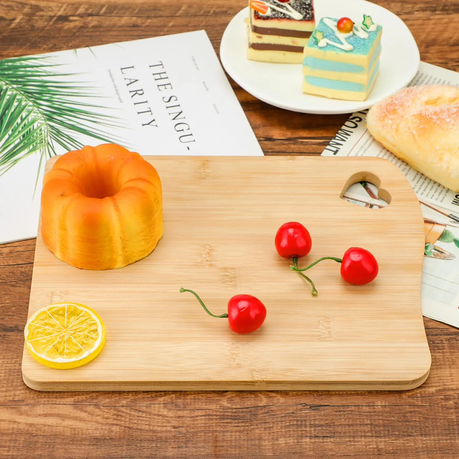 Planche à Découper en Bambou Sculptée Cadeau Papa Fête des Pères
