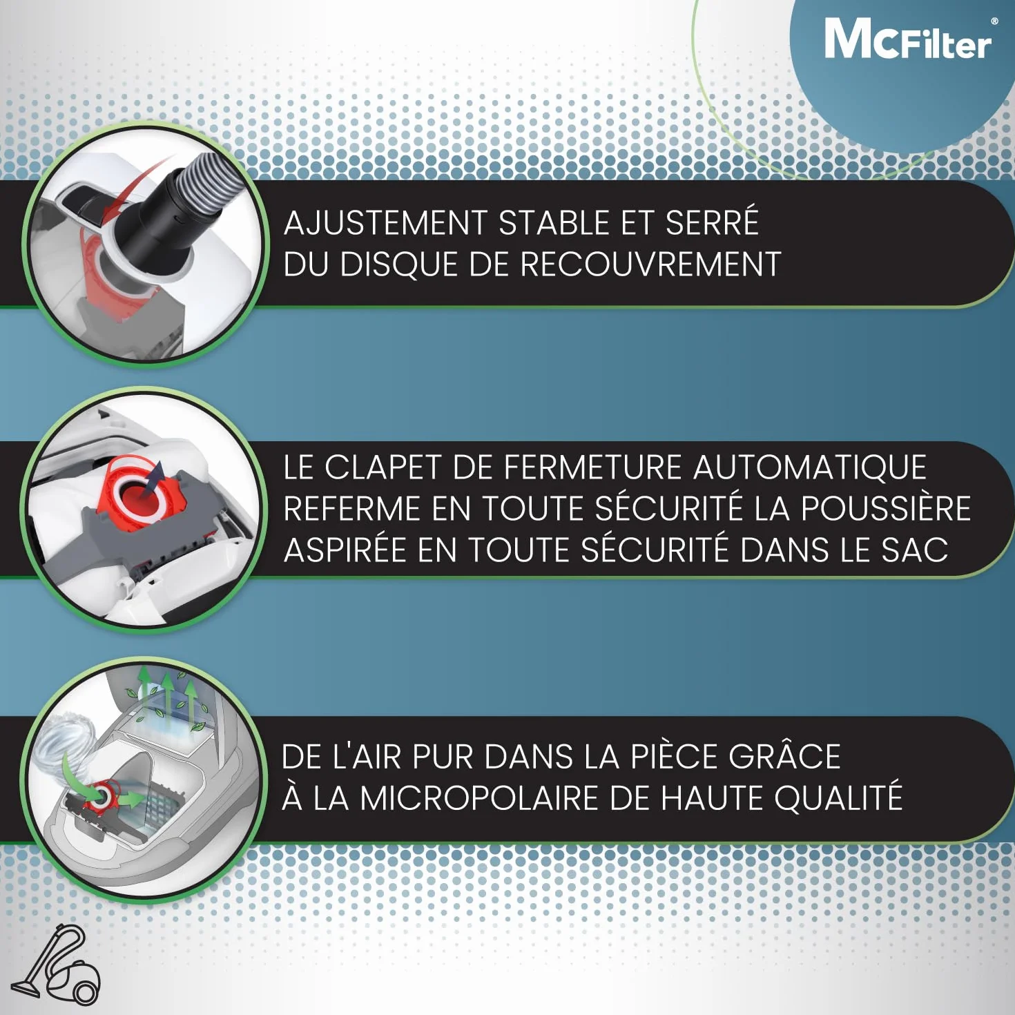 Miele FJM S2 S3 S4 S5 S6 S7 Complete C1 Compact C1 C2 sacs à poussière 16 pièces avec 8 filtres autobloquants MAXI BOX