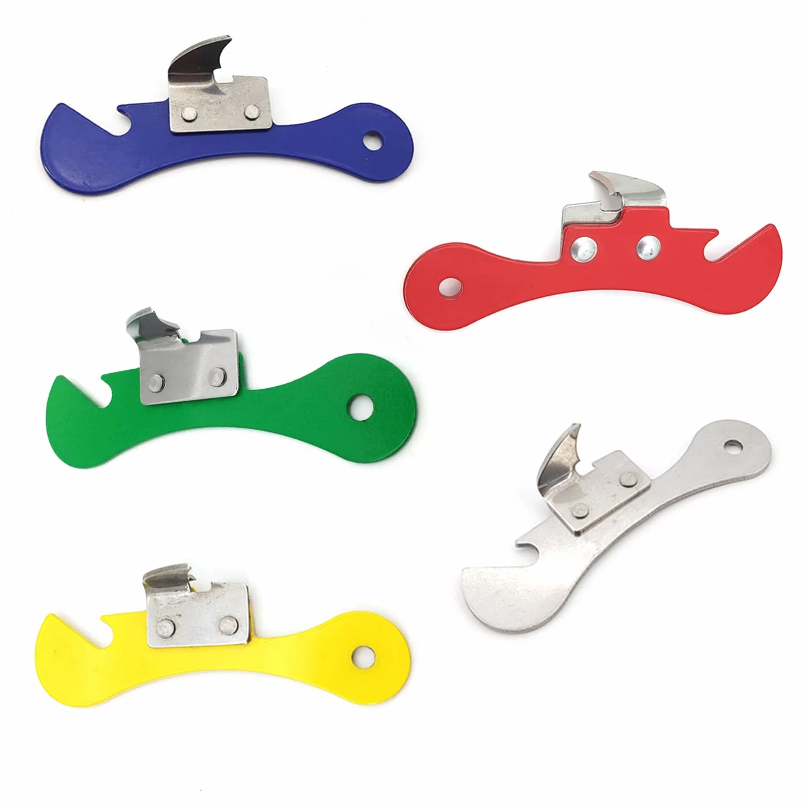 Ouvre-Boîte Professionnel 5 Pièces en Acier Inoxydable, Ouvre-Couvercle et Ouvre-Verre pour Cuisine
