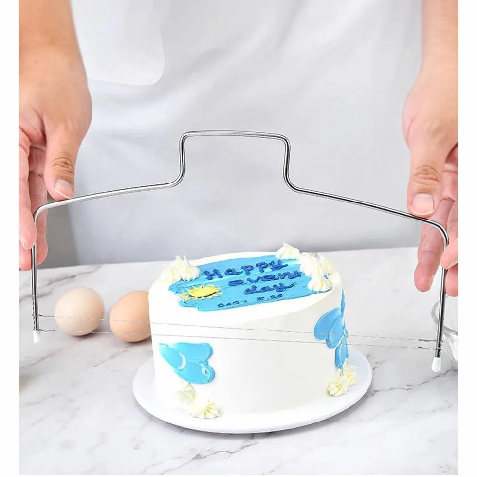 Couteau à Gâteau en Acier Inoxydable Ajustable pour Pâtisserie